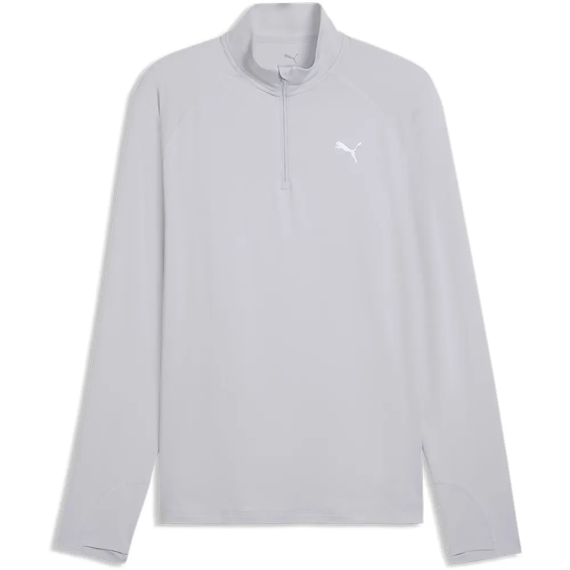 PUMA VELOCITY CLOUDSPUN Running Quarter-Zip Top Men in Gray | Size Large