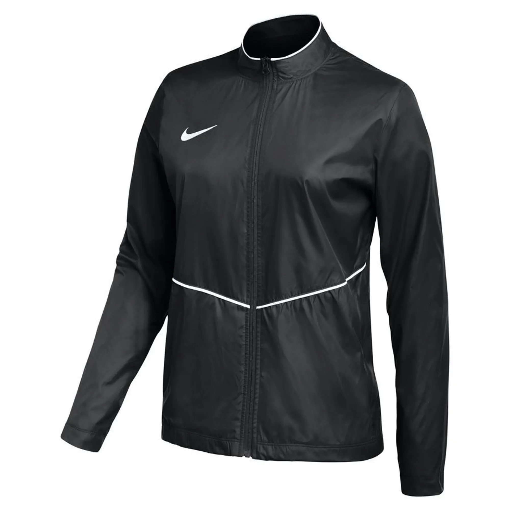 Nike Womens Park 26 Rain Jacket Black White