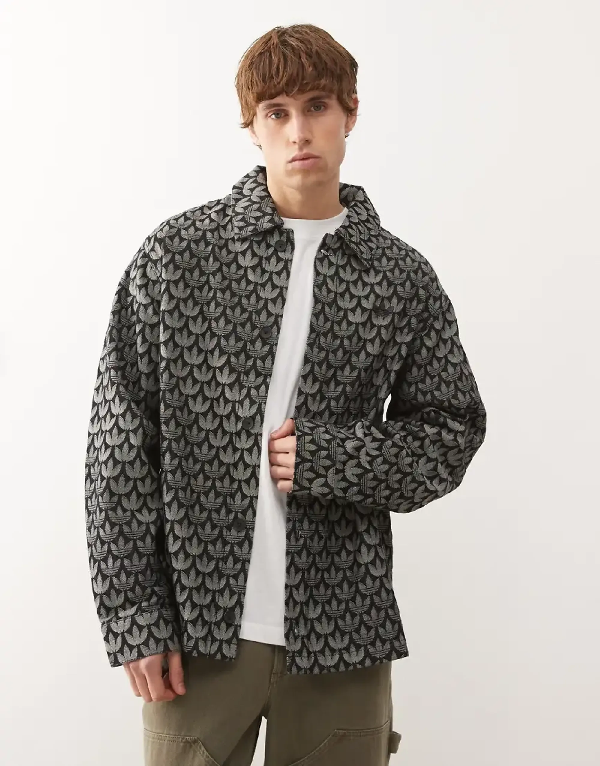 adidas Originals Denim Monogram Print Shirt