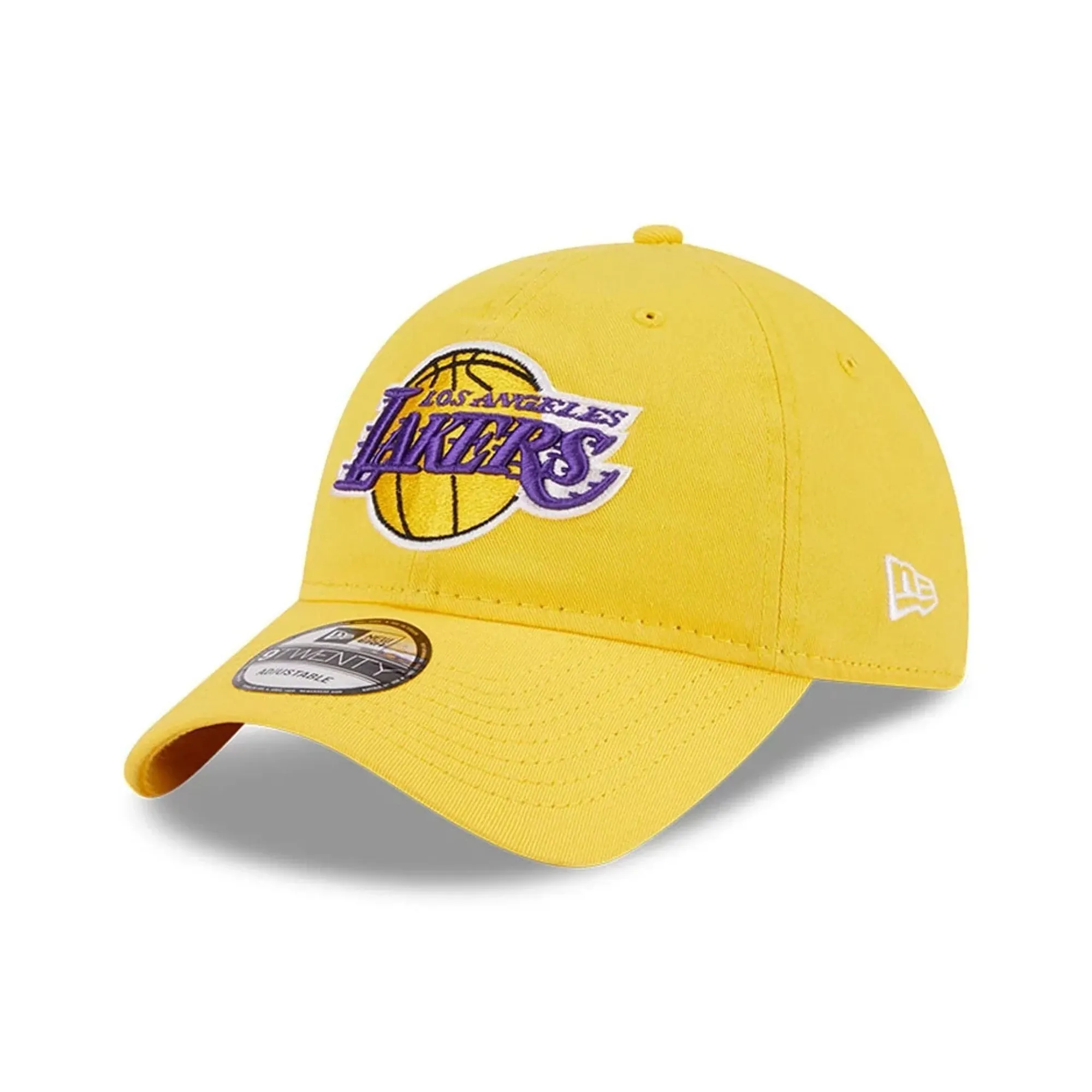 LA Lakers NBA Evergreen Yellow 9TWENTY Adjustable Cap New Era Cap adult unisex