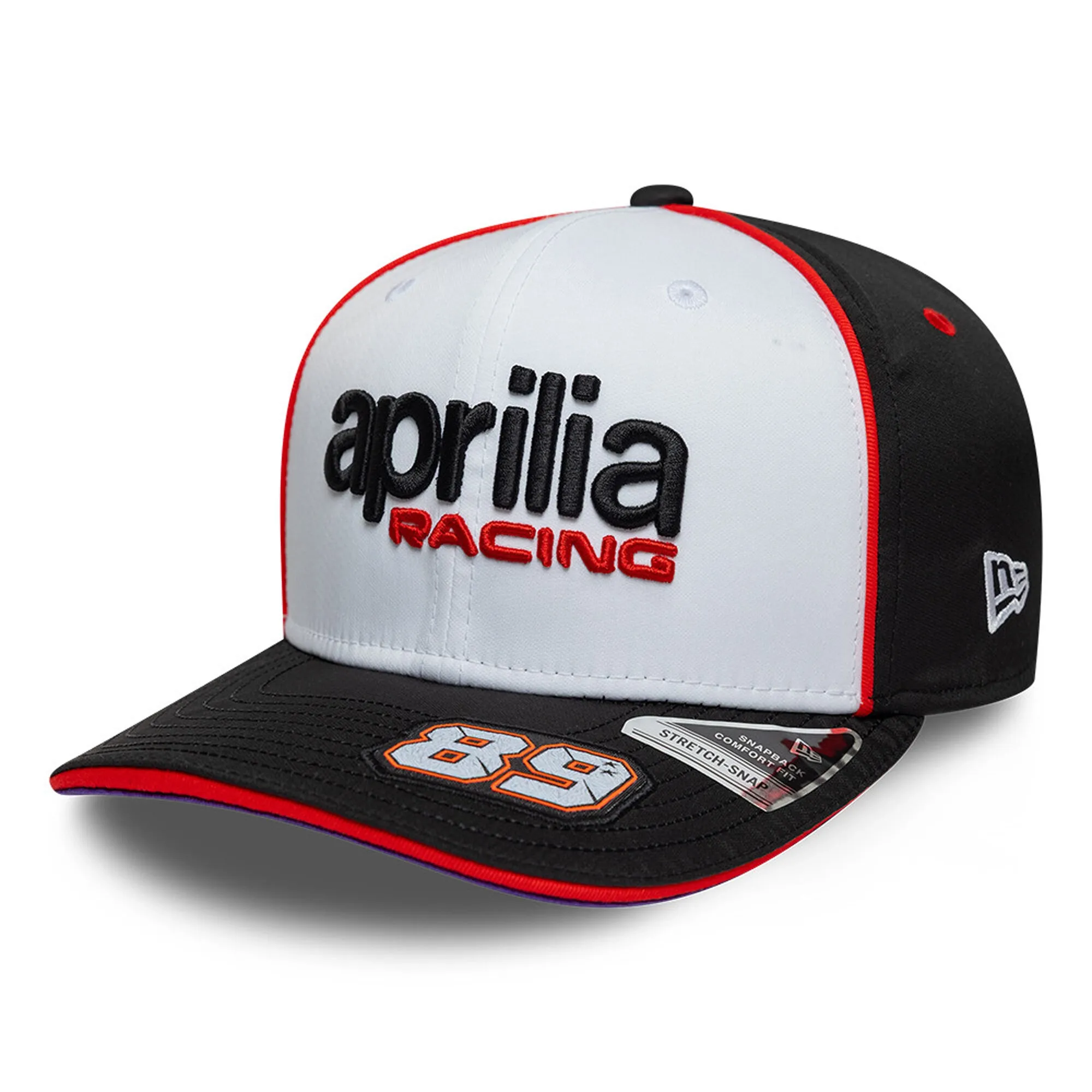 Aprilia Replica Jorge Martin White 9SEVENTY Stretch Snap Adjustable Cap New Era Cap adult unisex