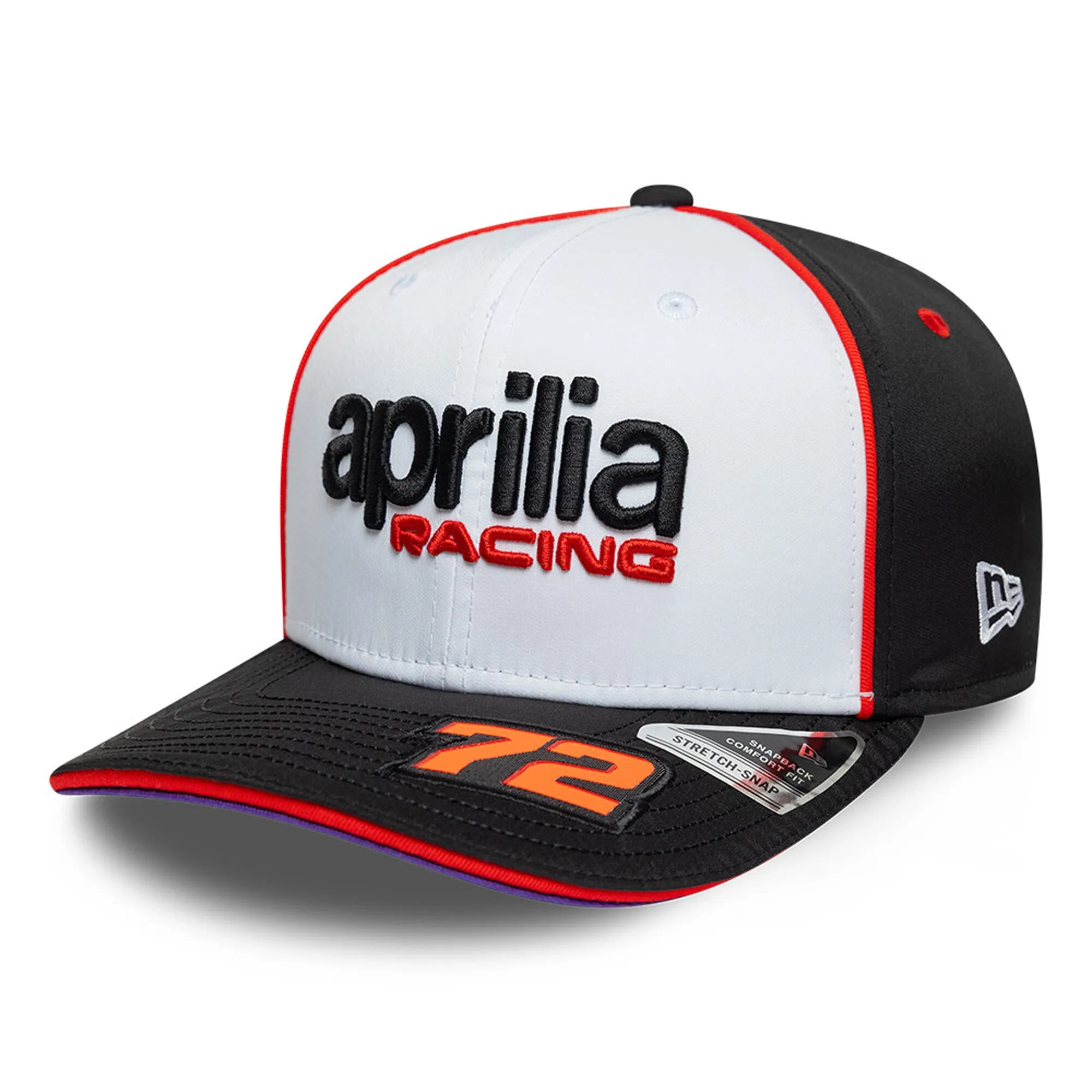 Aprilia Replica Marco Bezzecchi White 9SEVENTY Stretch Snap Adjustable Cap New Era Cap adult unisex