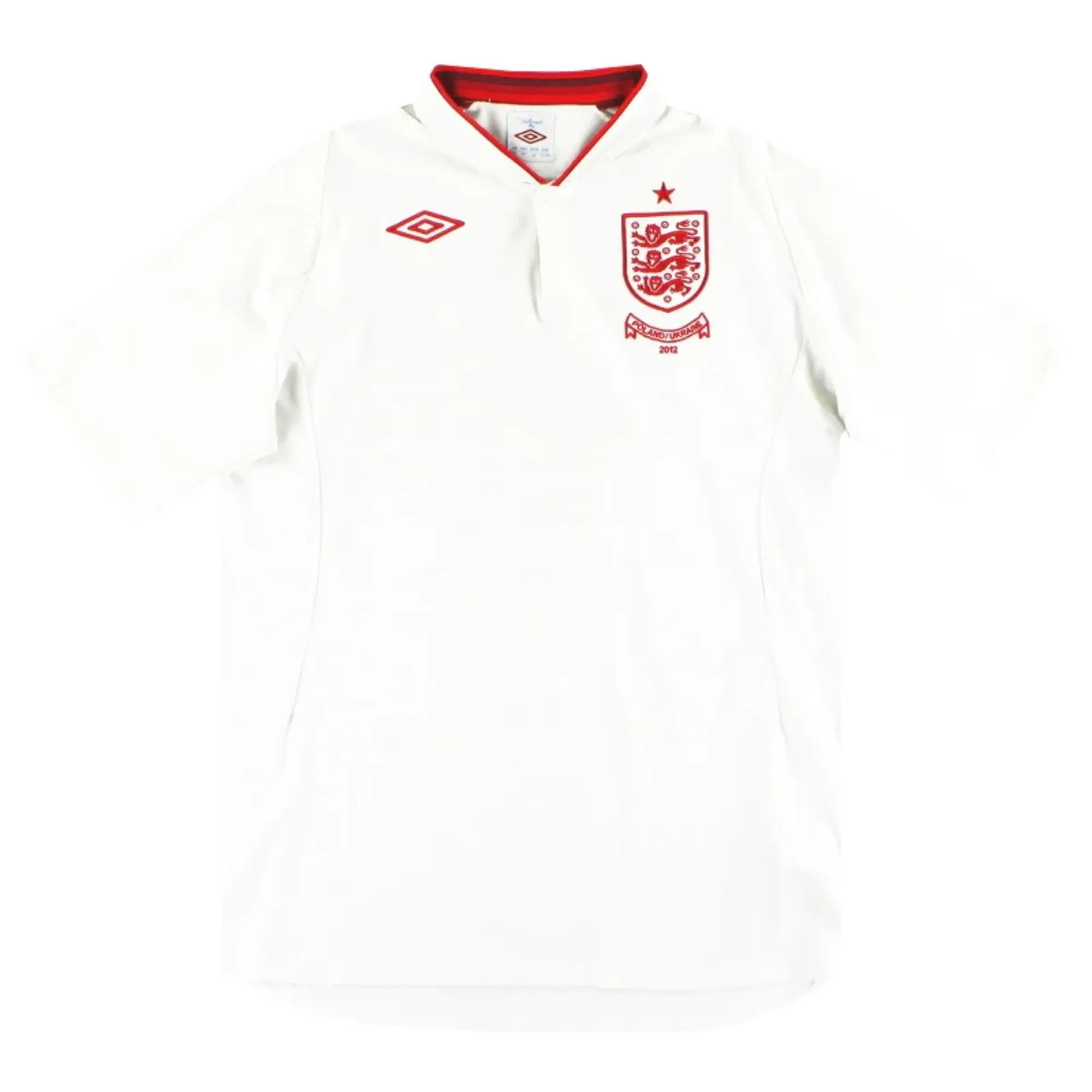 2012 England Umbro 'Poland/Ukraine' Home Shirt XXL - England / Excellent 