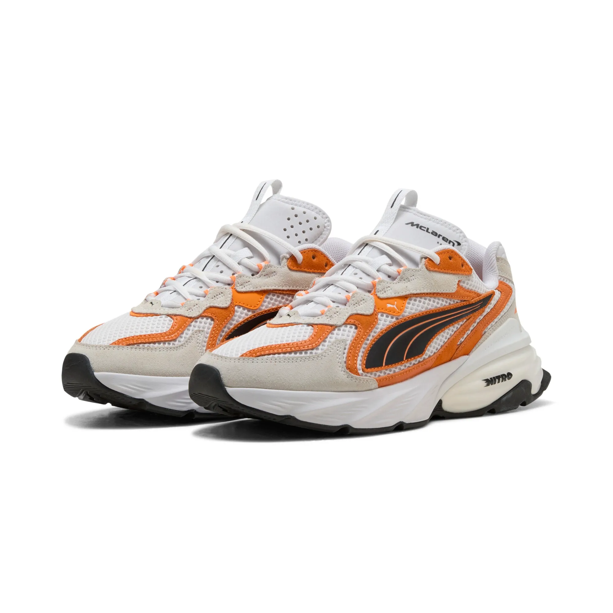 PUMA McLAREN RACING Fade NITRO Sneakers Unisex in White | Size 10