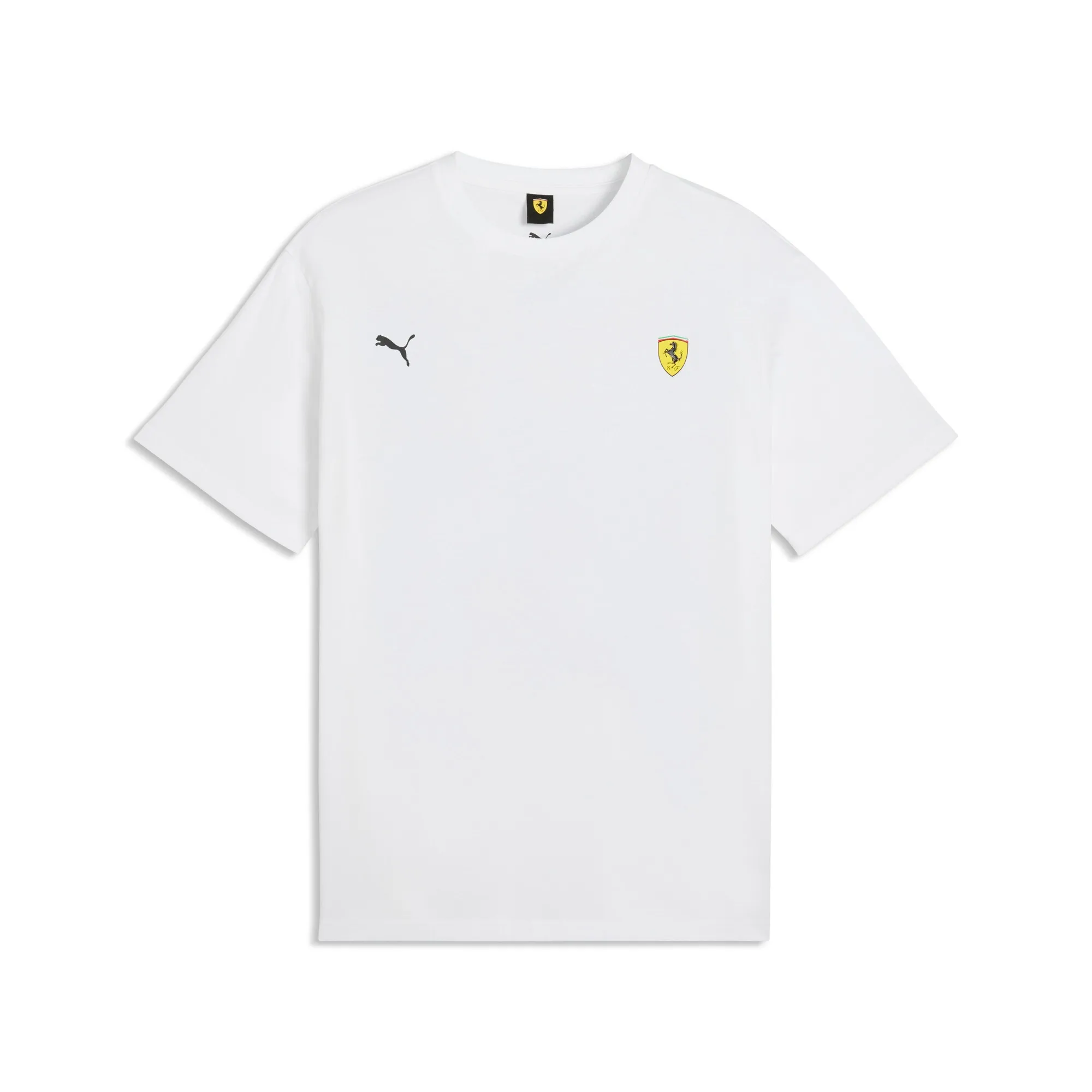 PUMA Scuderia Ferrari Speed T-Shirt Men in White | Size Large