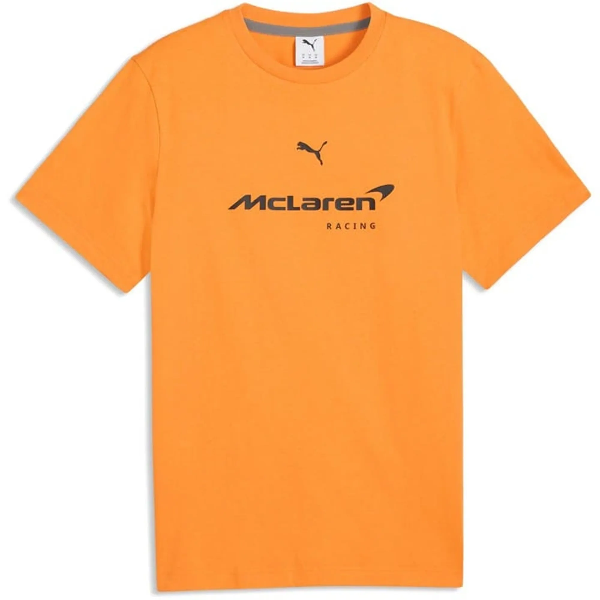 PUMA McLAREN RACING Big Logo T-Shirt Men in Orange | Size Large