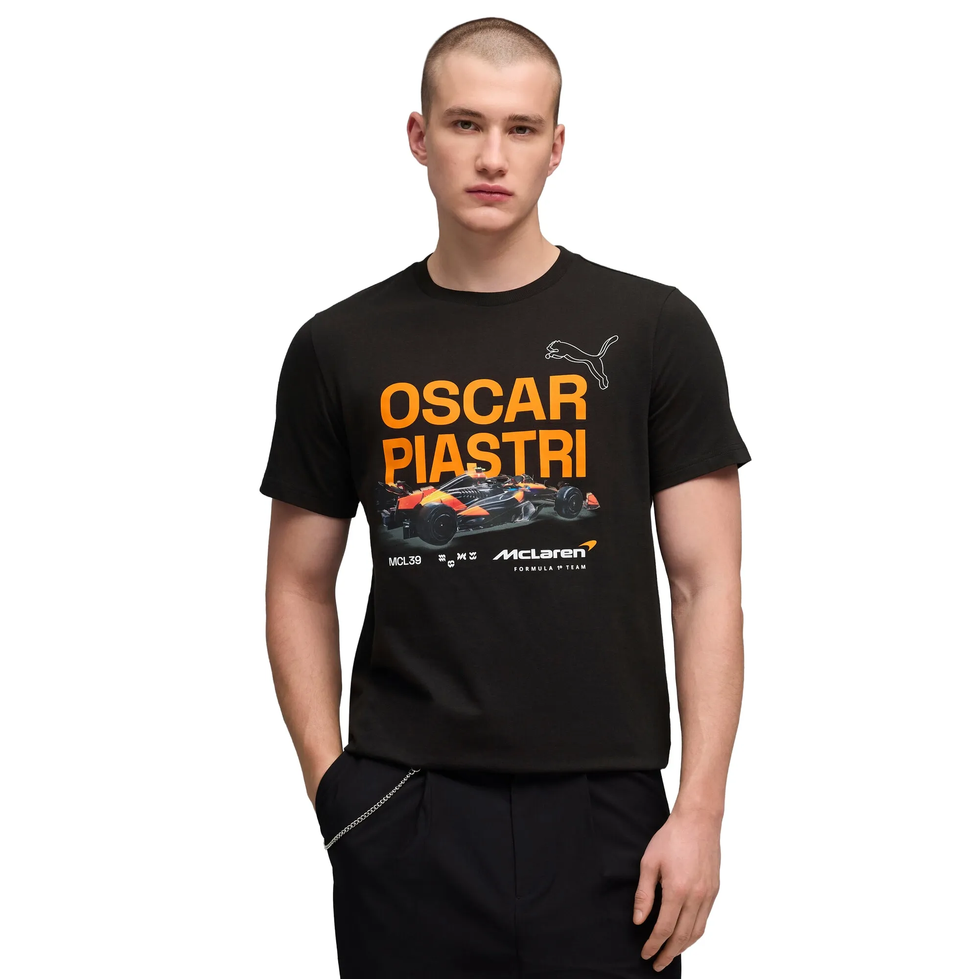 PUMA McLAREN RACING Driver Piastri T-Shirt Men in Black | Size Large