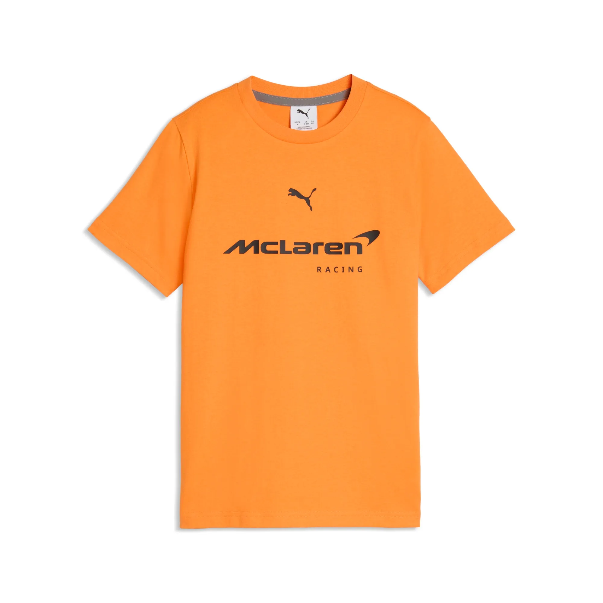 PUMA McLAREN RACING Big Logo T-Shirt Youth in Orange | Size 11-12 Youth