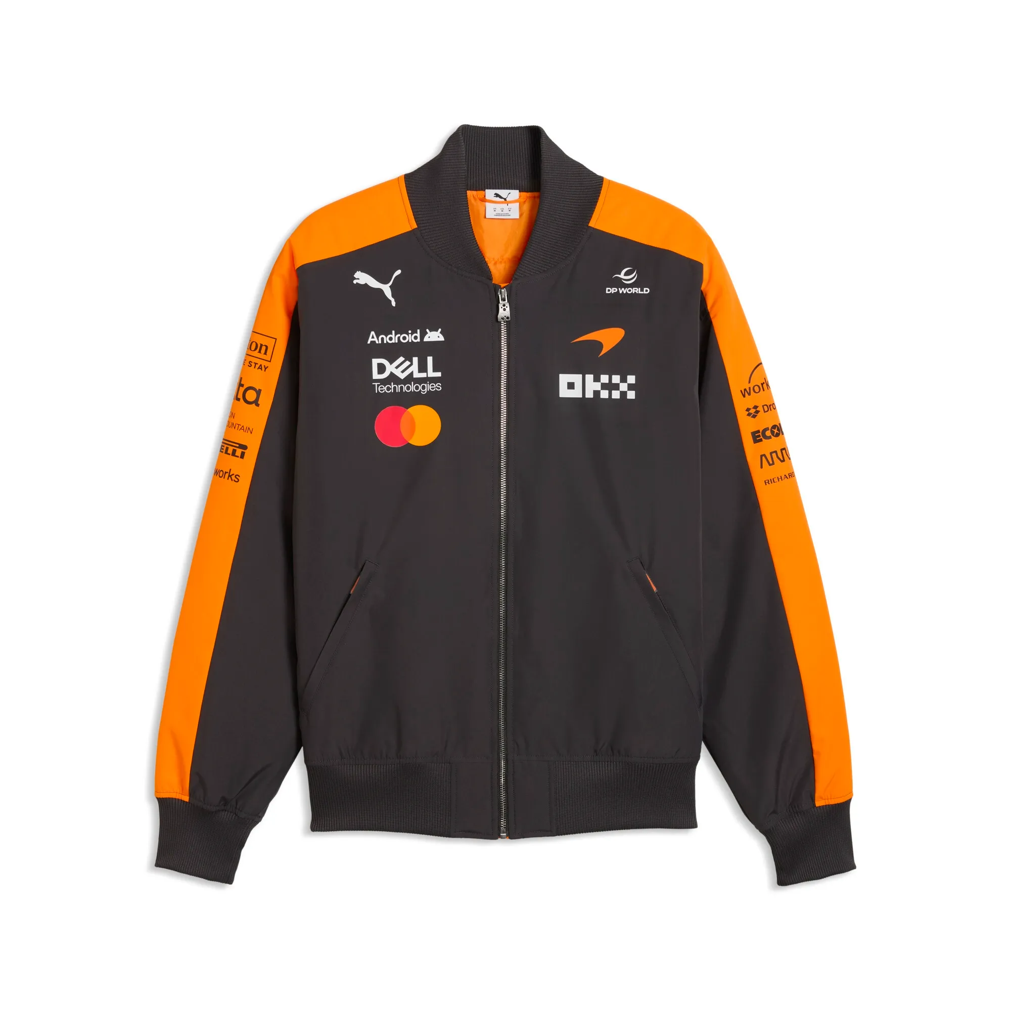 PUMA x McLAREN RACING Replica Bomber Jacket Men in Orange | Size 3XL