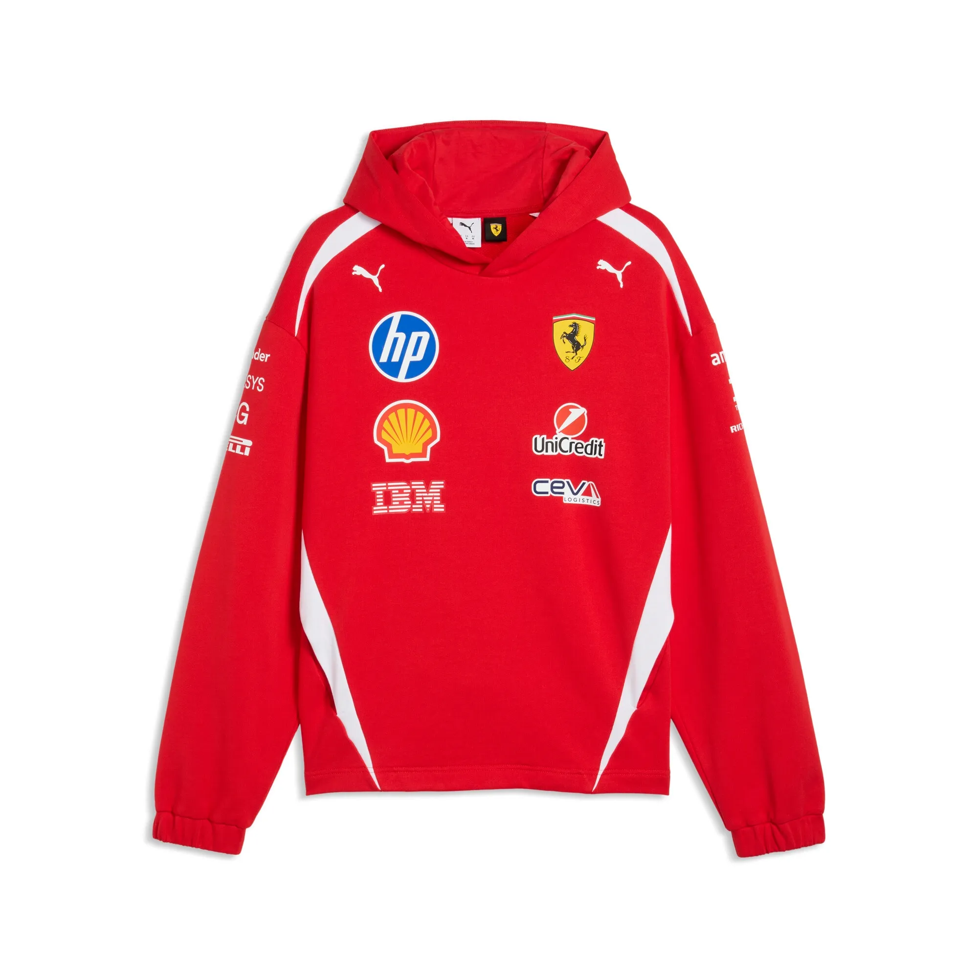 PUMA Scuderia Ferrari HP Replica Drivers Authentic Hoodie Men in Red | Size 3XL