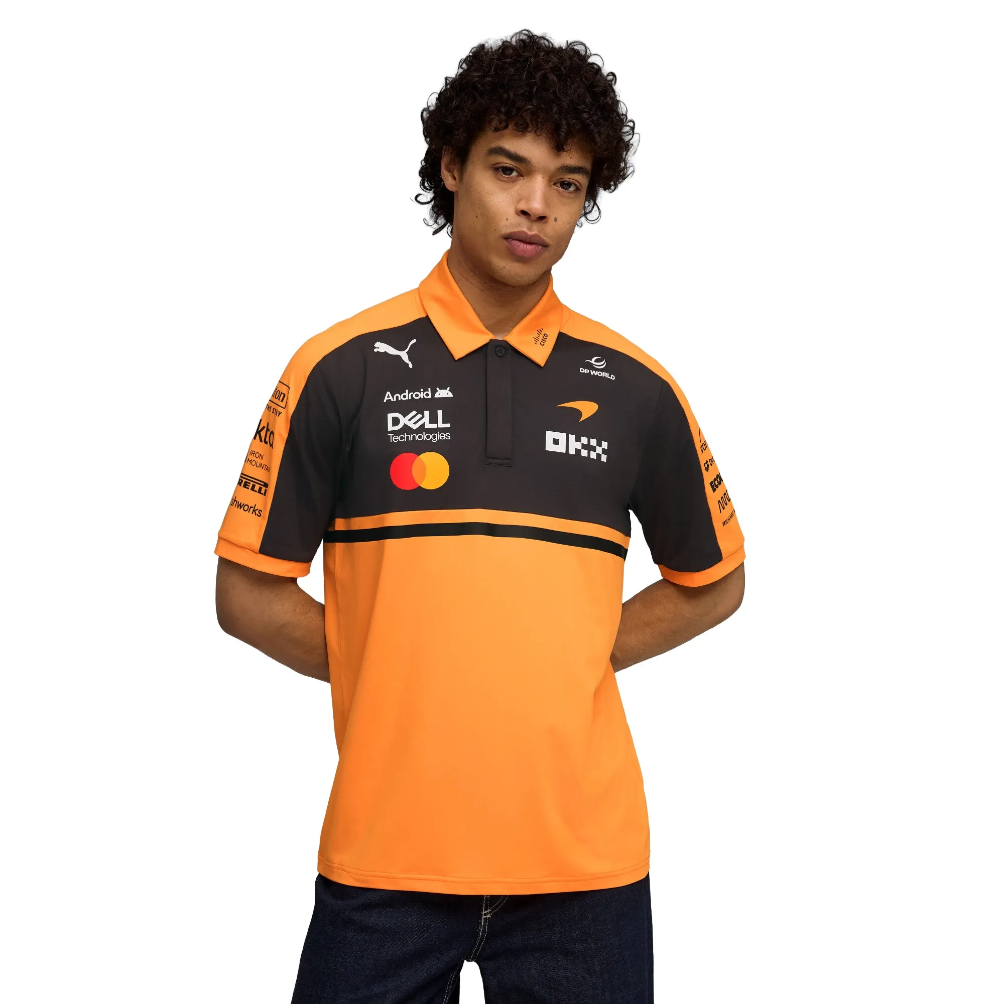 PUMA x McLAREN RACING Replica Polo Men in Orange | Size 3XL