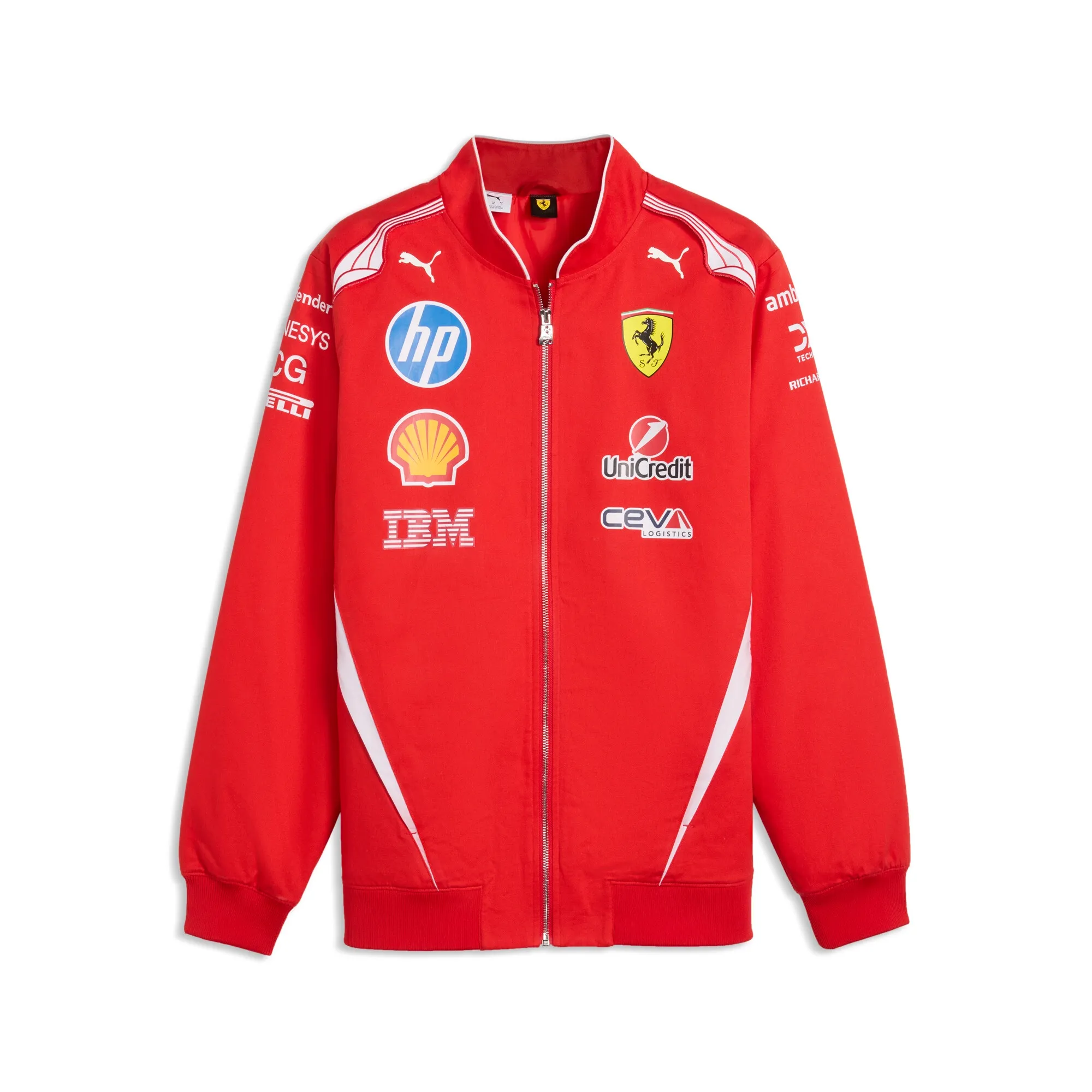 PUMA Scuderia Ferrari HP Replica Drivers Authentic Bomber Jacket Men in Red | Size 3XL