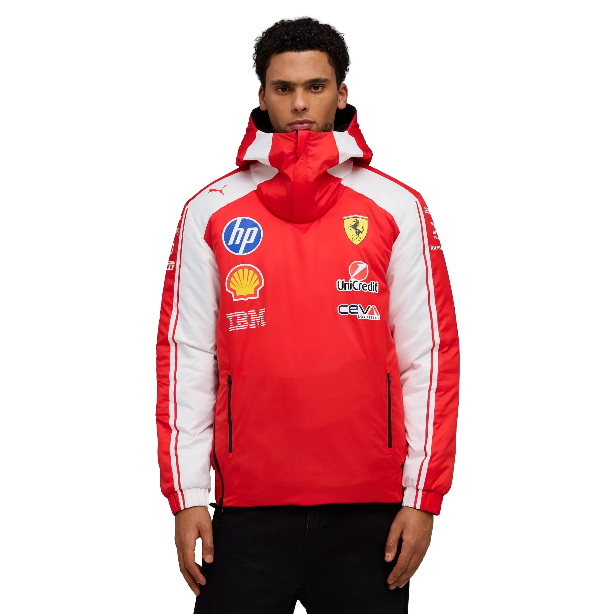 PUMA Scuderia Ferrari HP Replica Drivers Reversible Jacket Men in Red | Size Large