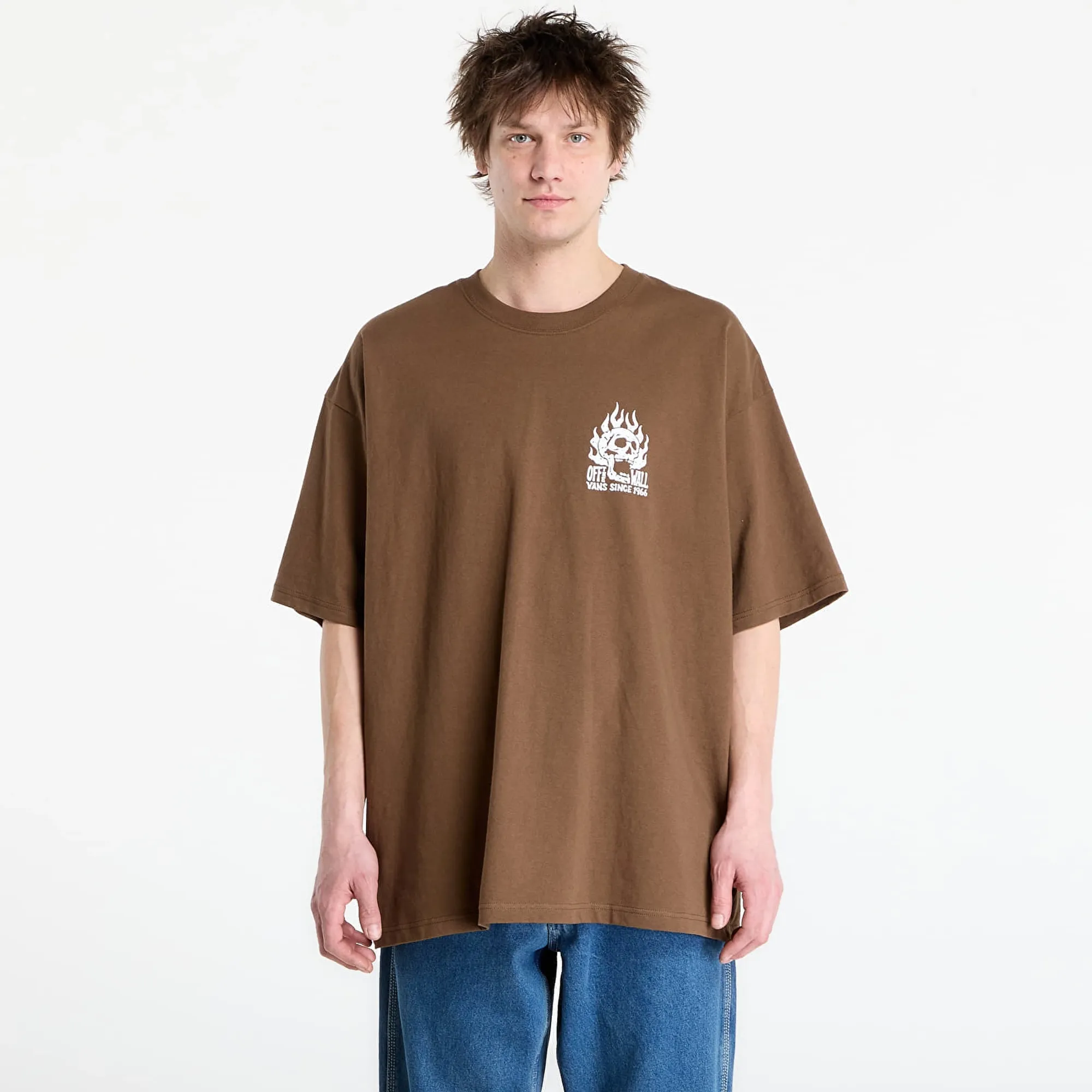Vans Off The Wall Fever T-Shirt - Brown - Mens