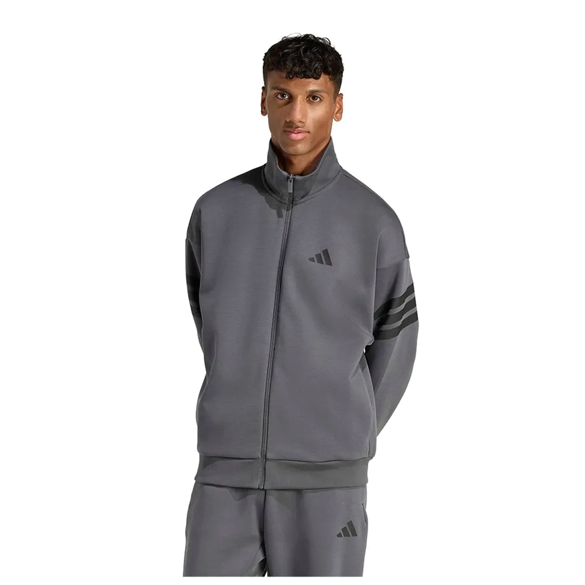 Adidas Future Icons 3 Stripes Woven Full Zip Sweatshirt