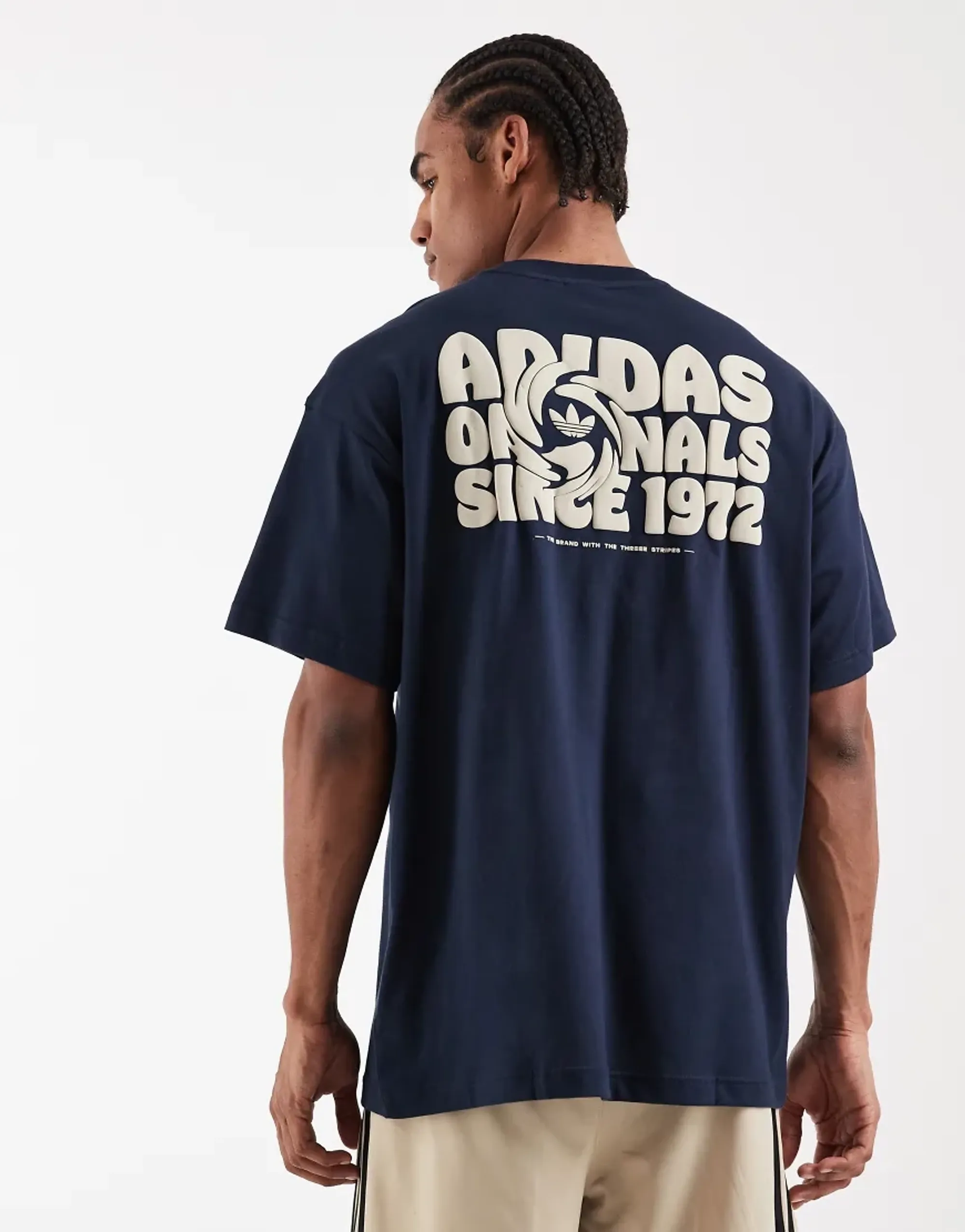 Adidas Originals Trefoil Essentials Contrast Stitch T-Shirt In Grey