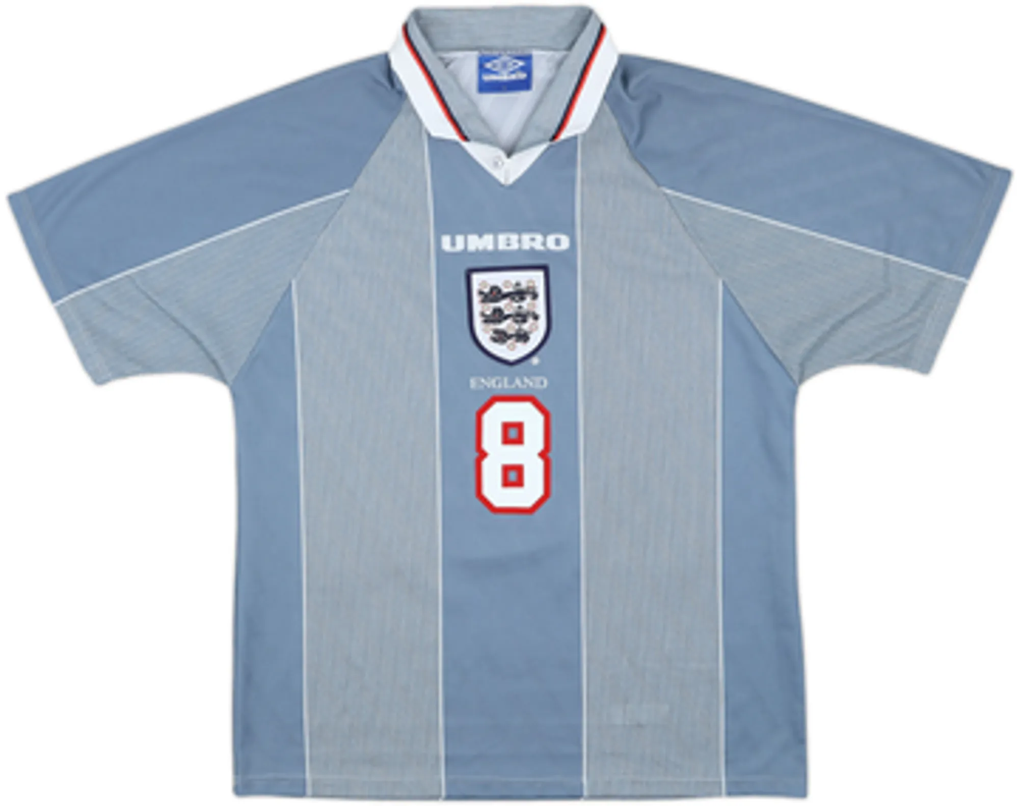 1996-97 England Away Shirt Gascoigne #8EM