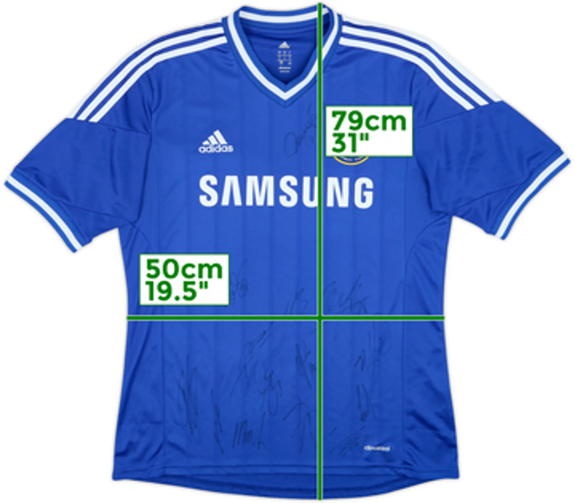 2013-14 Chelsea Signed Home Shirt - 10/10 - (L)