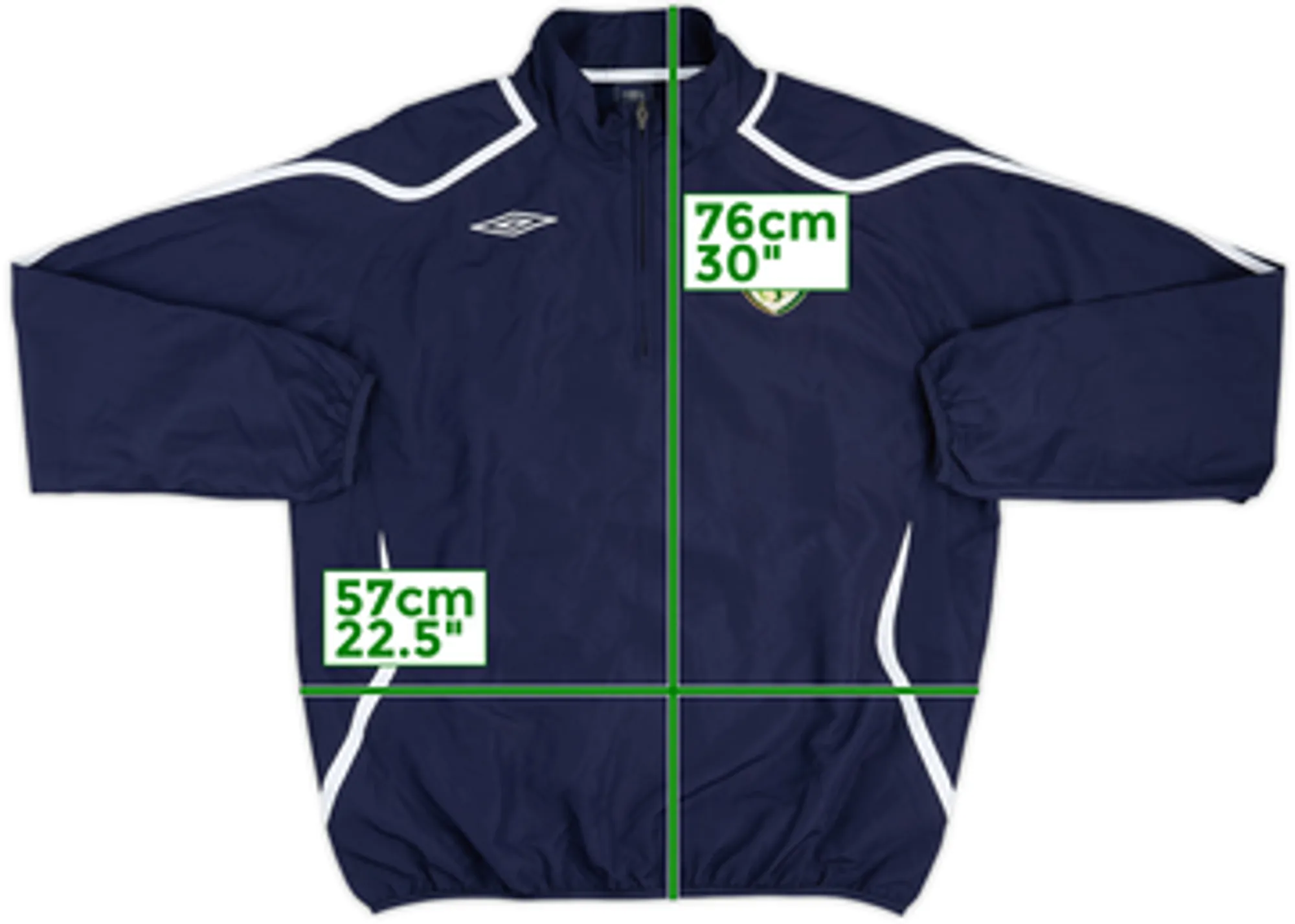 2006-08 Ireland Umbro 1/4 Zip Drill Top - 10/10 - (XL)