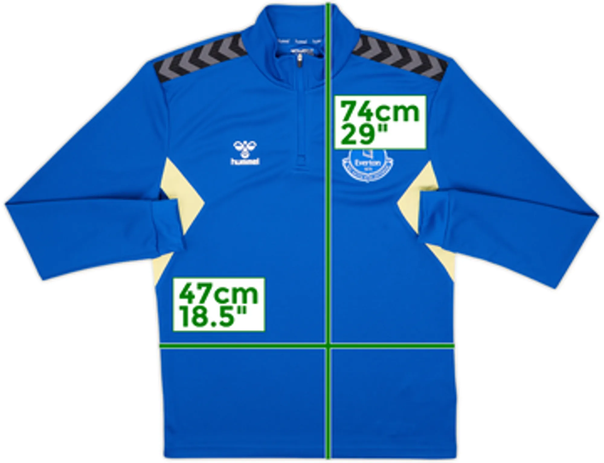 2022-23 Everton Hummel 1/4 Zip Drill Top - 8/10 - (S)
