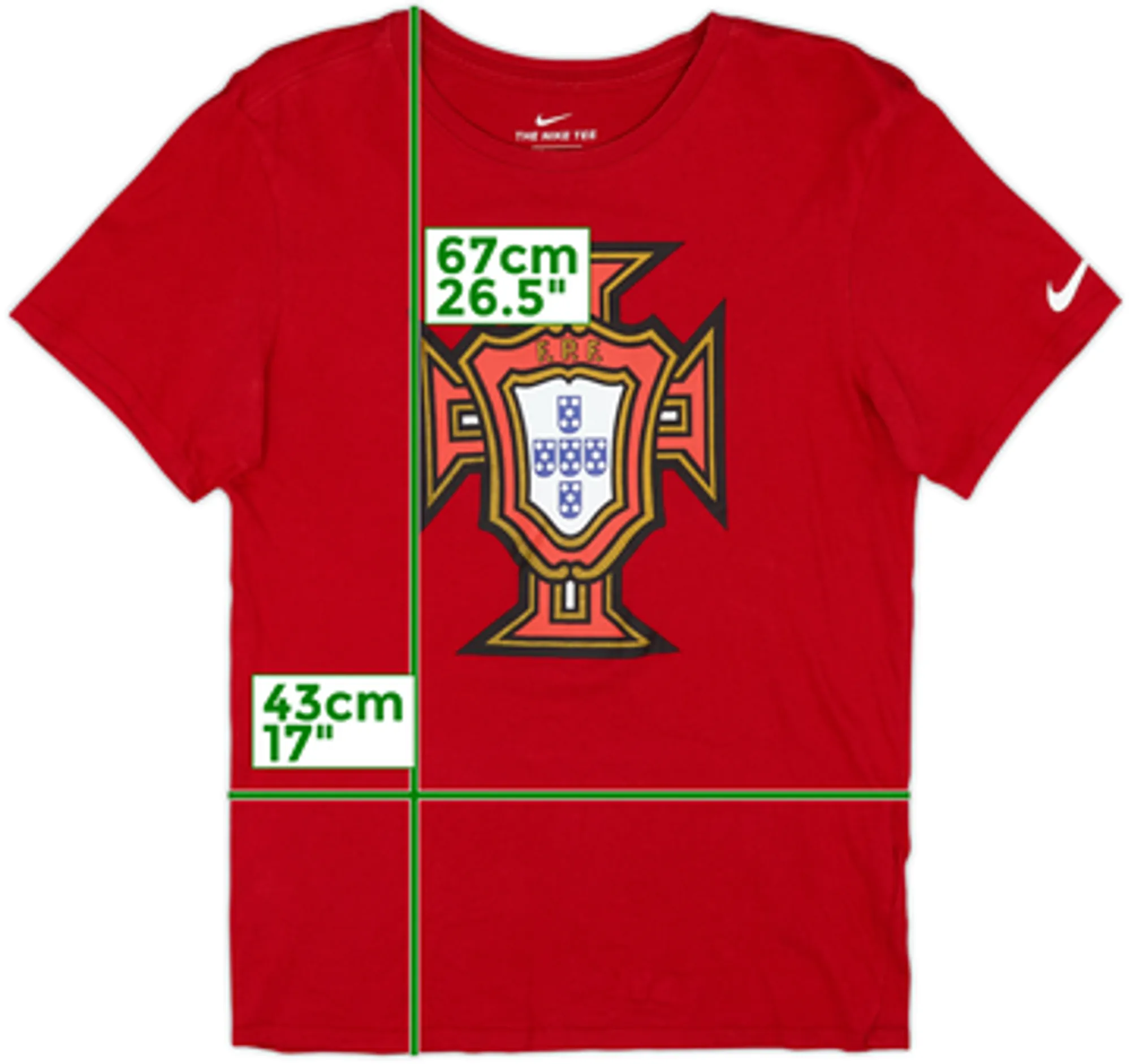 2018-19 Portugal Nike Cotton Tee - 8/10 - (S)