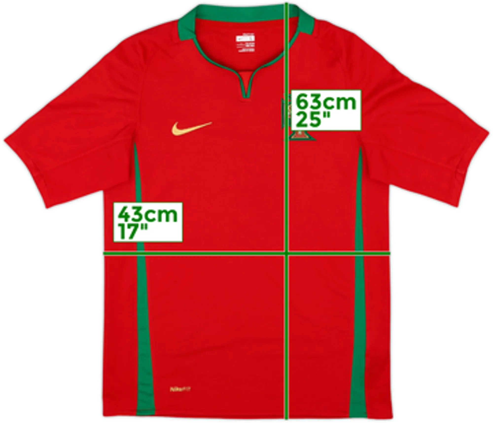 2008-10 Portugal Home Shirt - 8/10 - (L.Boys)