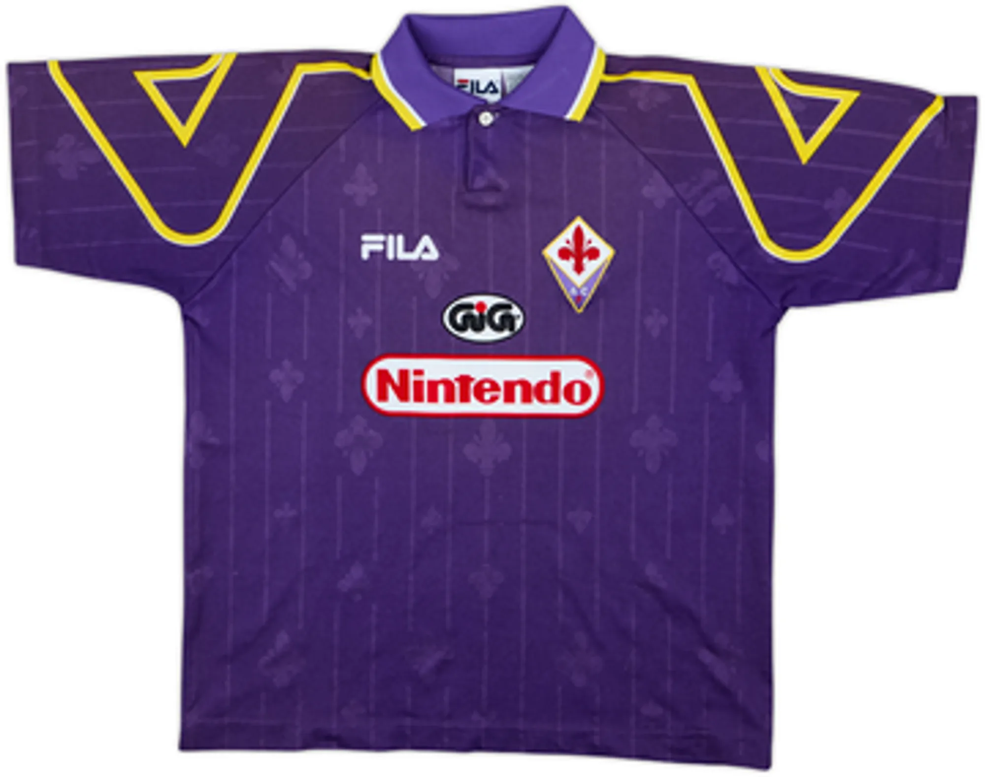 1997-98 Fiorentina Home Shirt Batistuta #9 - 7/10 - (L.Boys)