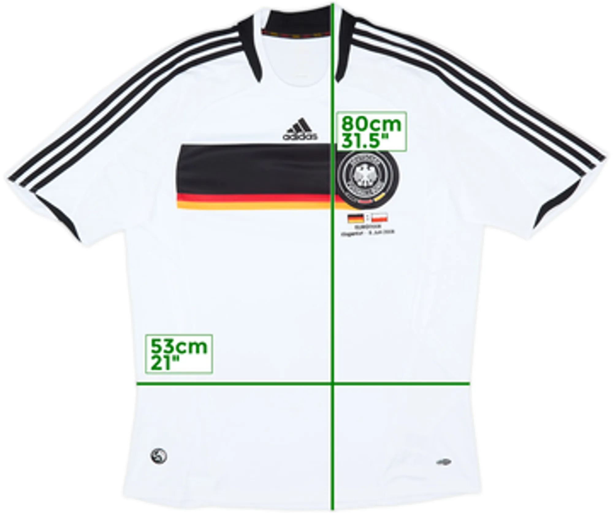 2008-09 Germany 'vs Poland' Home Shirt - 8/10 - (L)