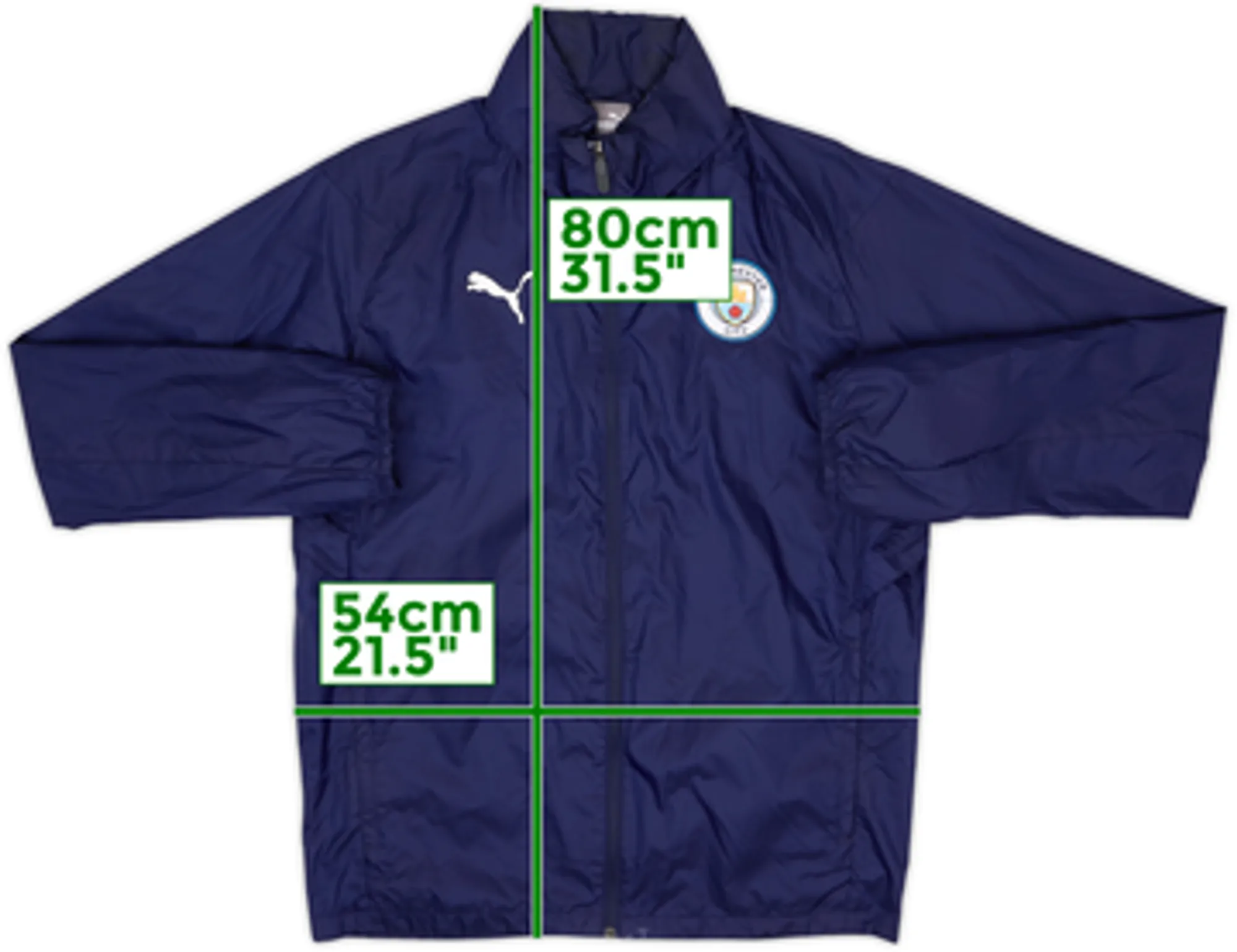 2019-20 Manchester City Puma Rain Coat - 8/10 - (M)