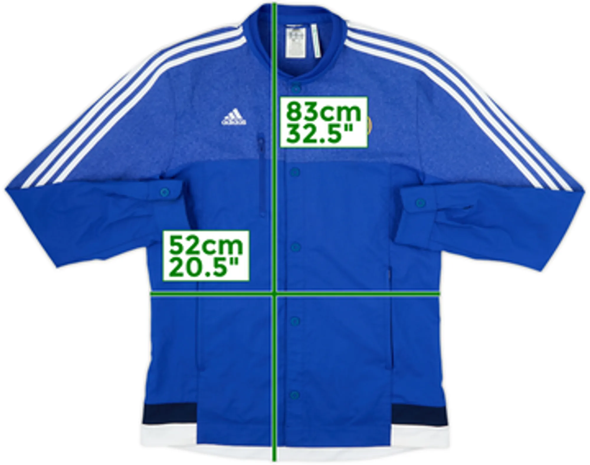 2014-15 Real Madrid adidas Button Track Jacket - 8/10 - (M)