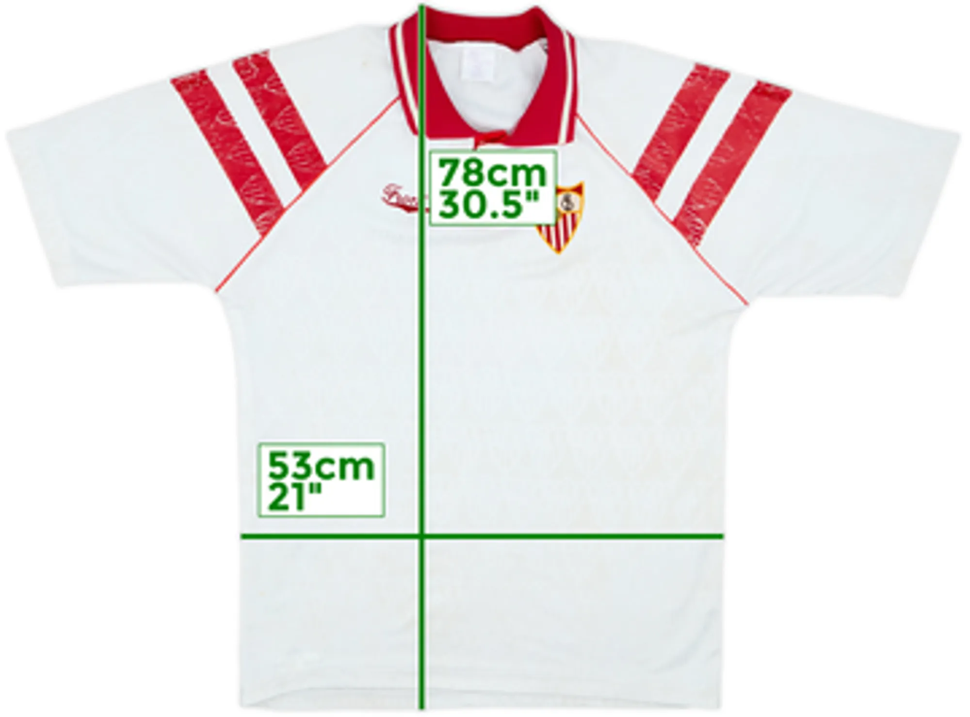 1992-93 Sevilla Home Shirt - 6/10 - (L)
