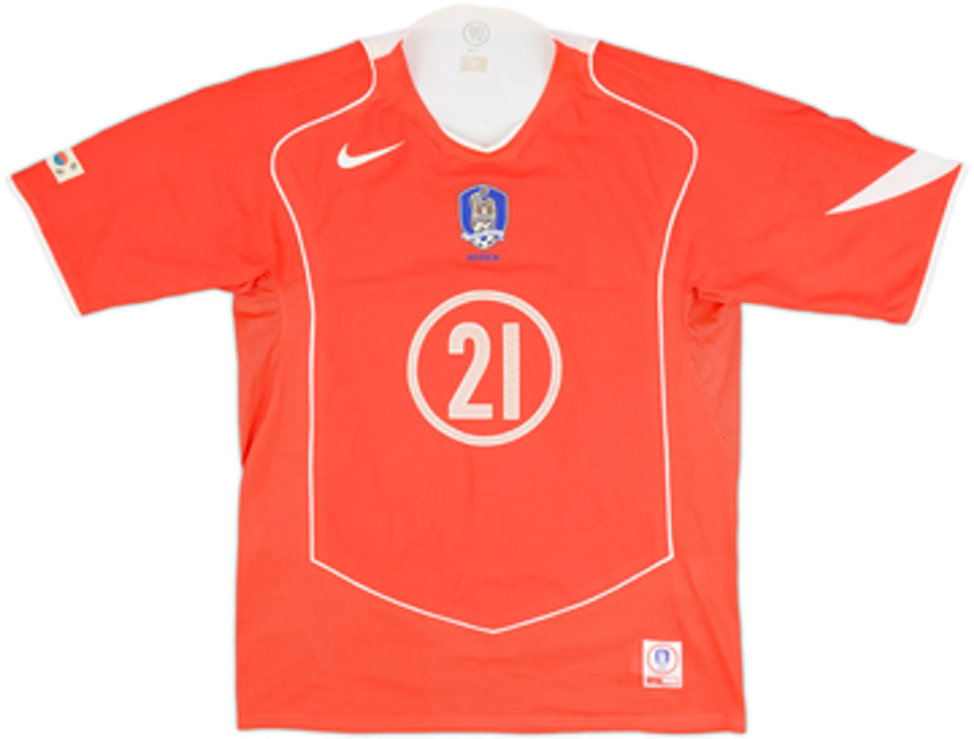 2004-06 South Korea Limited Edition Player Issue Home Shirt J.S.Park #21 - 8/10 - (L)