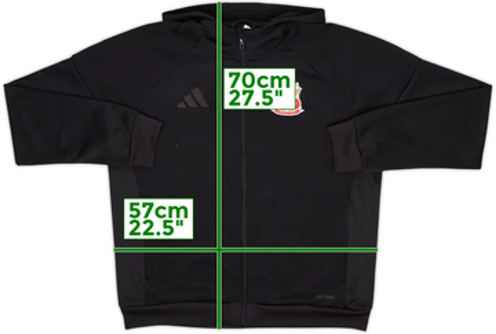 2025-26 Swindon Town adidas Hooded Track Jacket - 10/10 - (L)