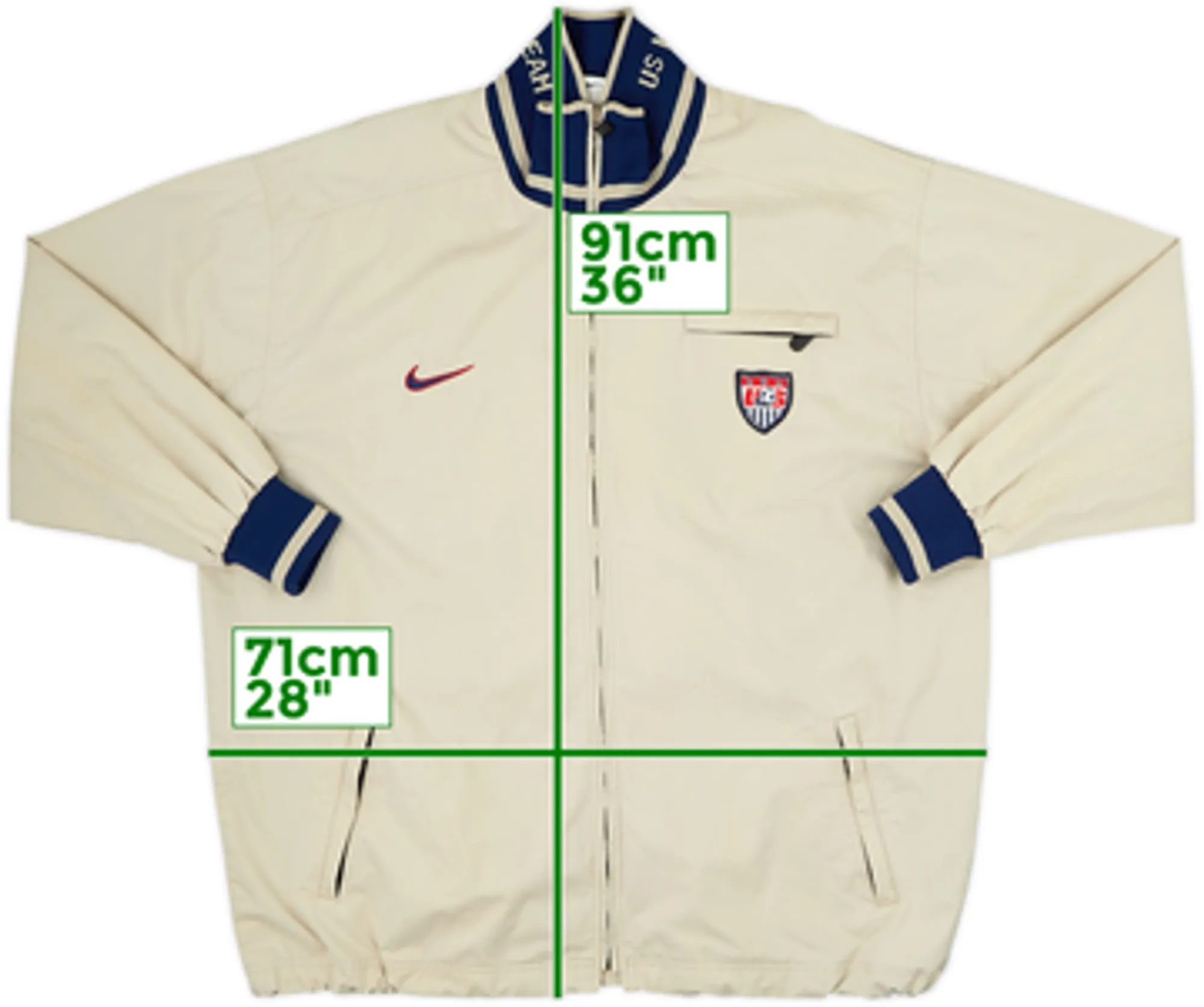 1996-98 USA Nike Track Jacket - 8/10 - (XL)