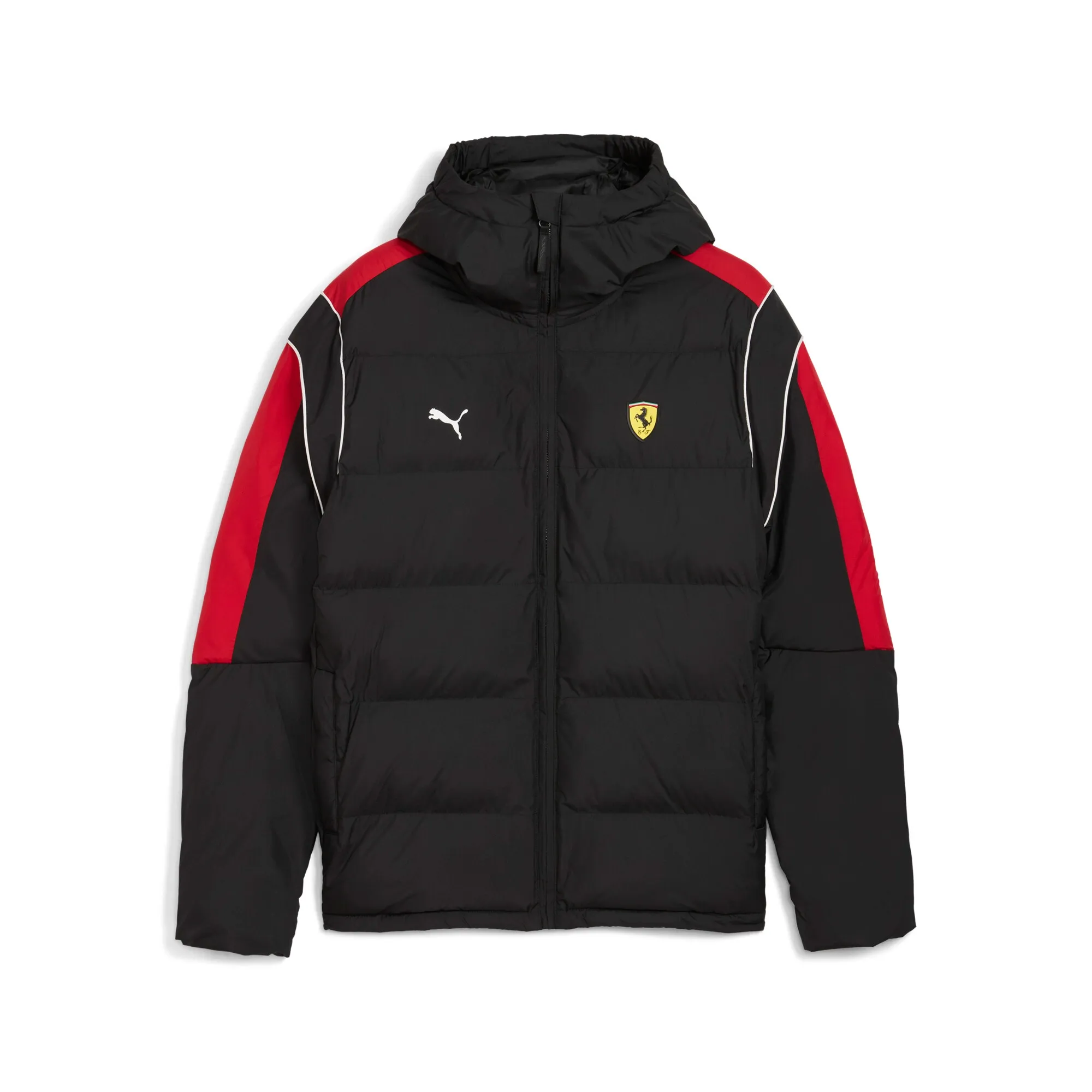 PUMA Scuderia Ferrari MT7 Puffer Jacket Men in Black | Size Medium