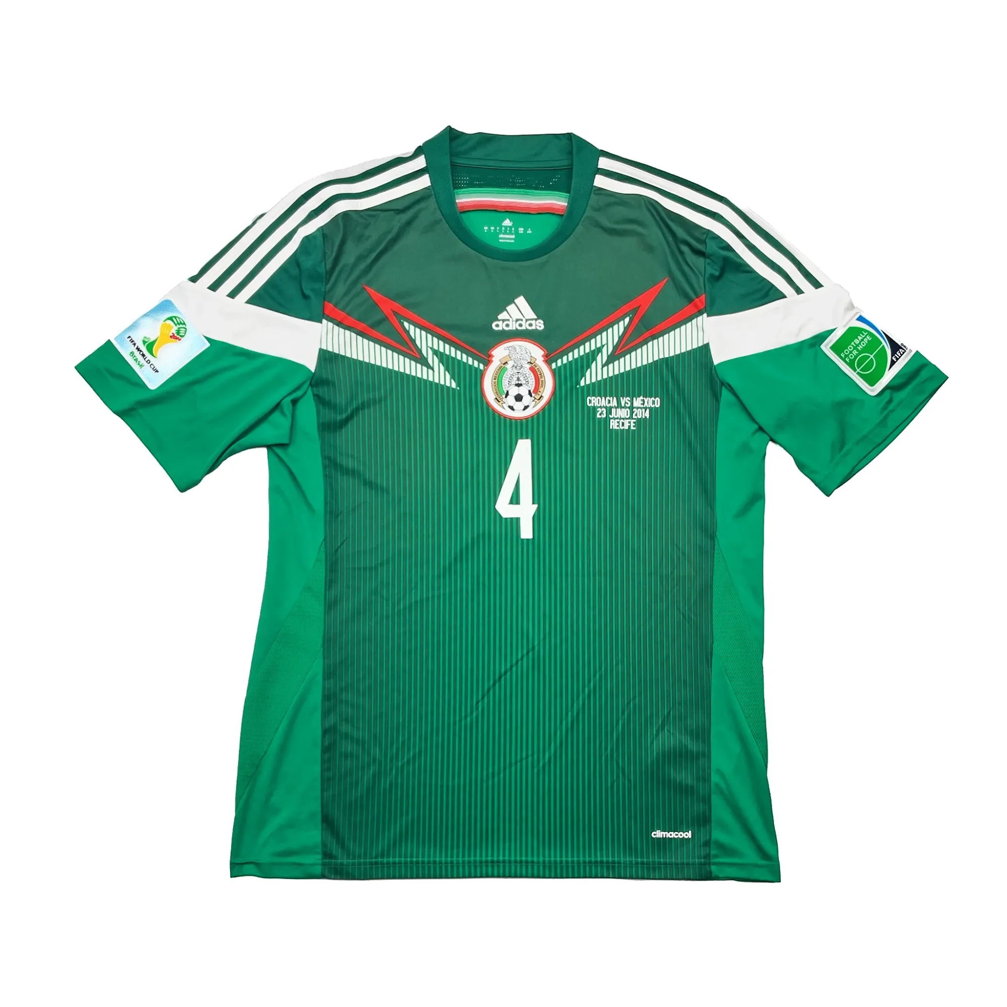 2014/15 Mexico R.Marquez #4 Home Shirt (L) Adidas | Cult Kits