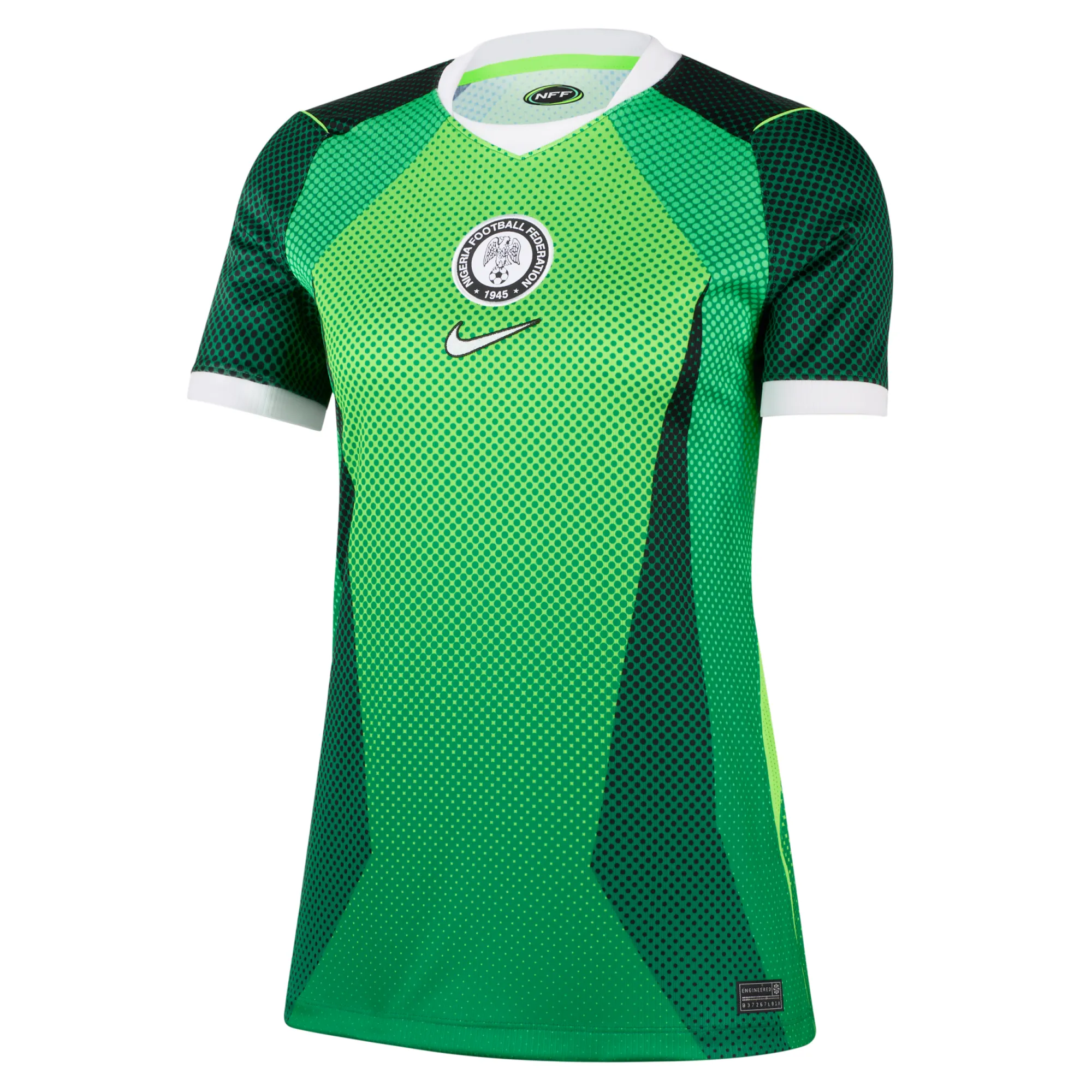Nigeria 2026 Stadium Home Women's Nike Dri-FIT Football Short-Sleeve Jersey - Green - Polyester