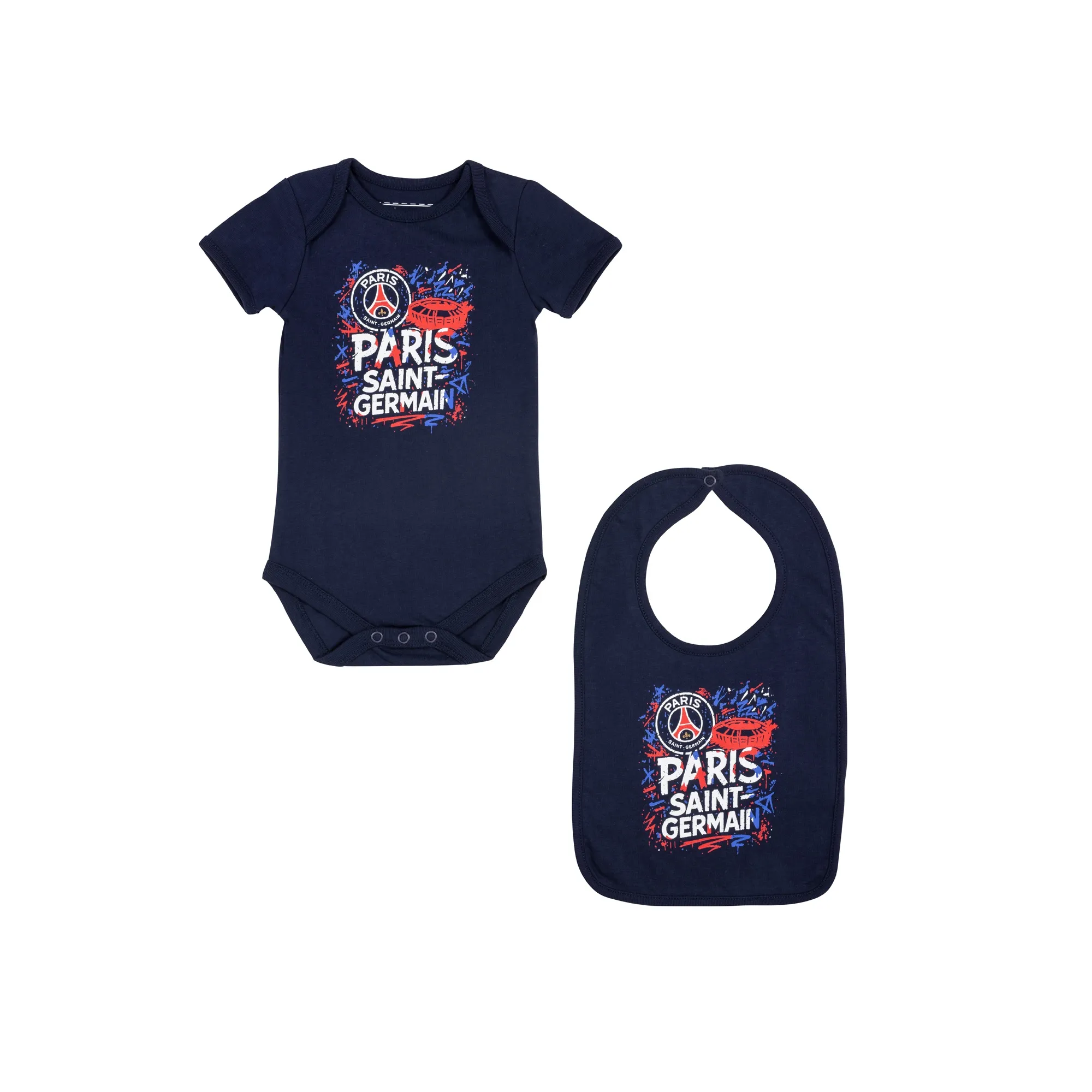 Paris Saint-Germain Bodysuit Bib Set - Baby