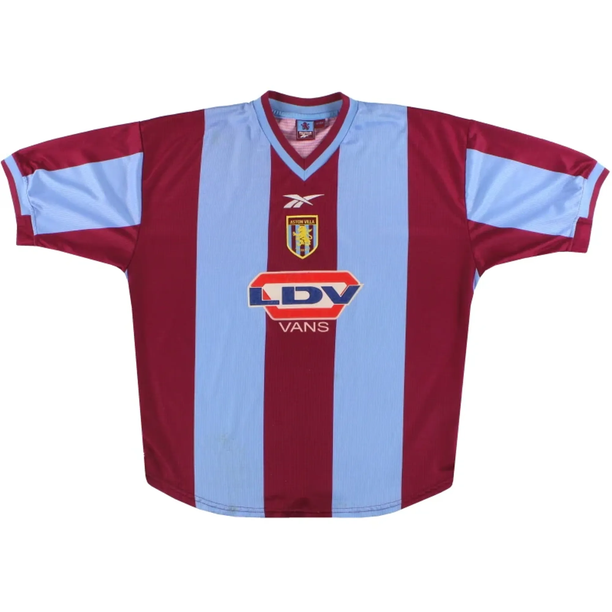 1999-00 Aston Villa Reebok Home Shirt L - Aston Villa / Excellent 