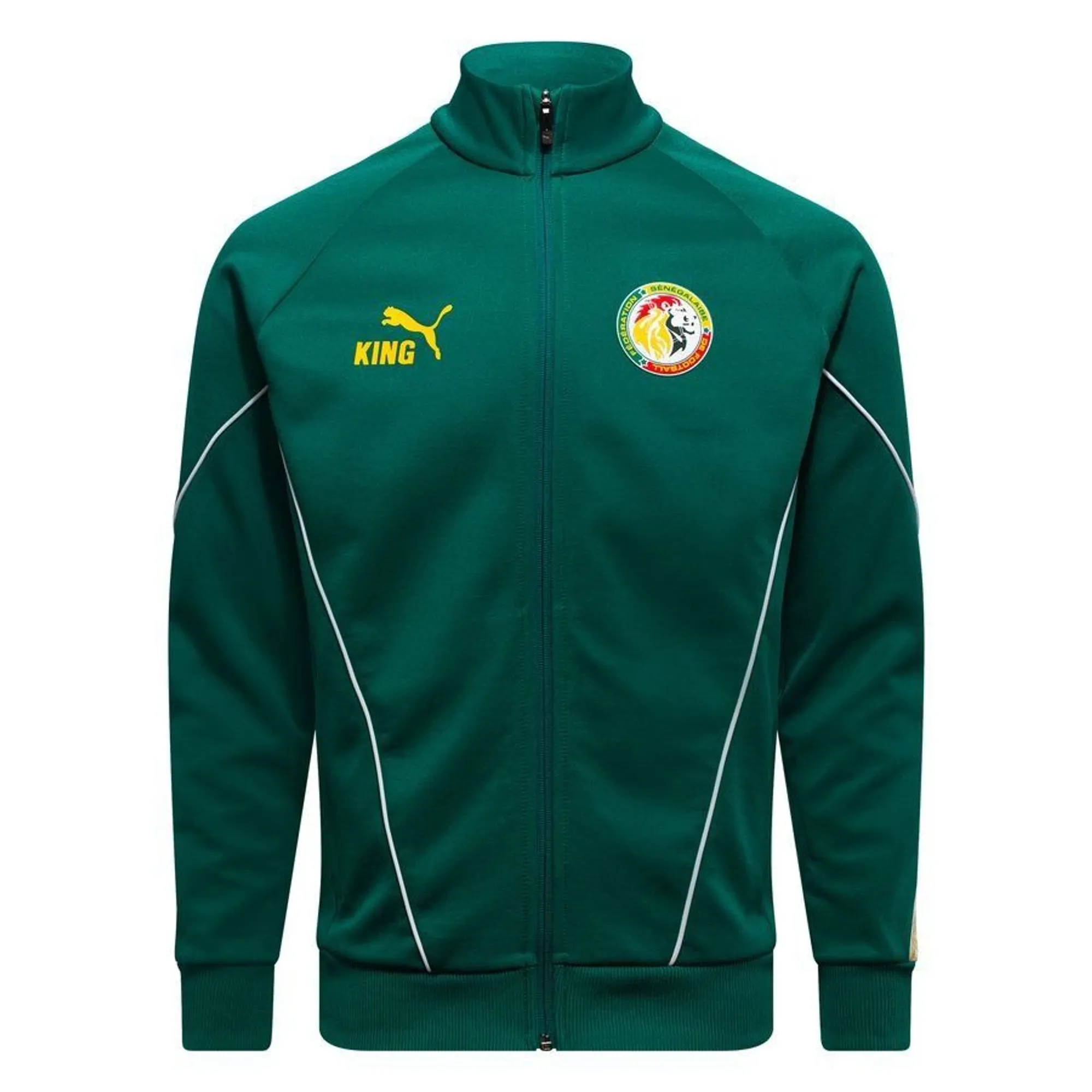 Puma Senegal 2026 King Anthem Jacket Wild Green Pelé Yellow