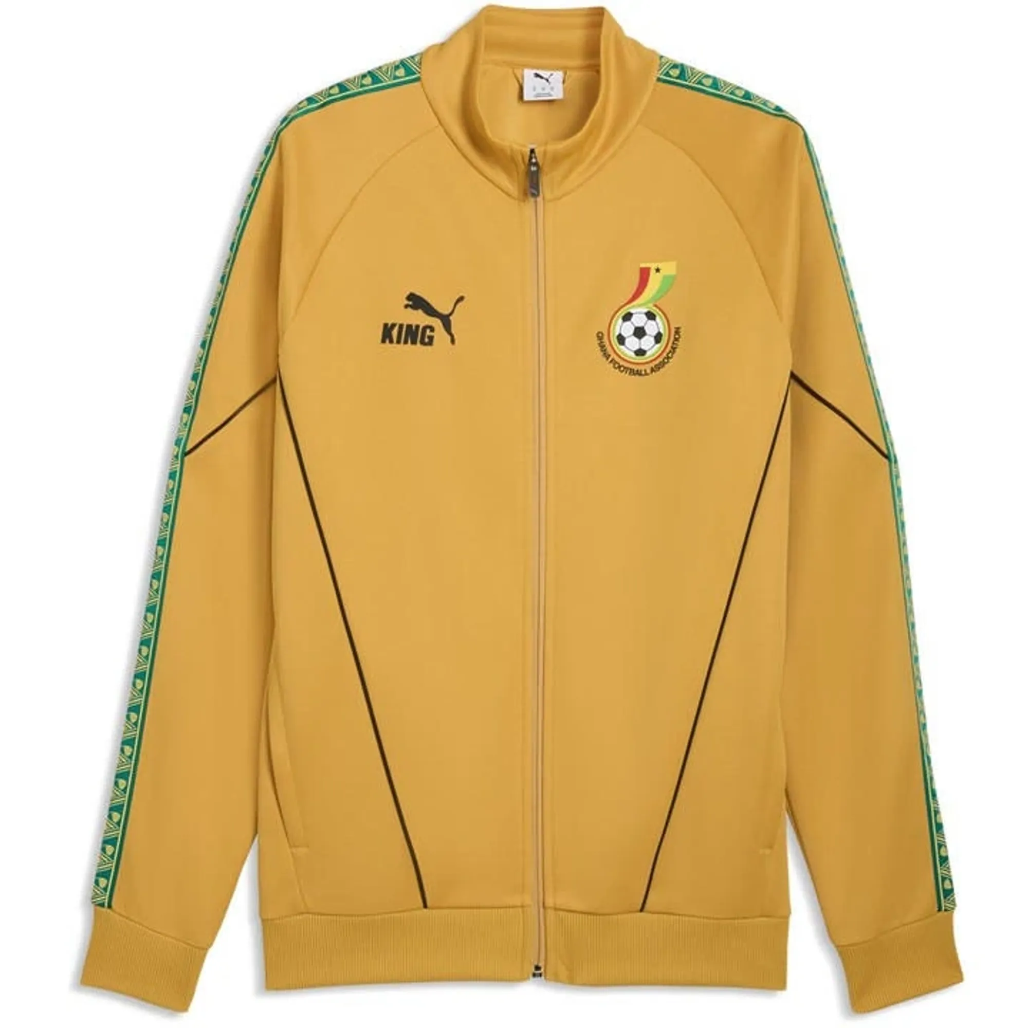 Puma Ghana 2026 King Anthem Jacket Archive Gold Puma Black