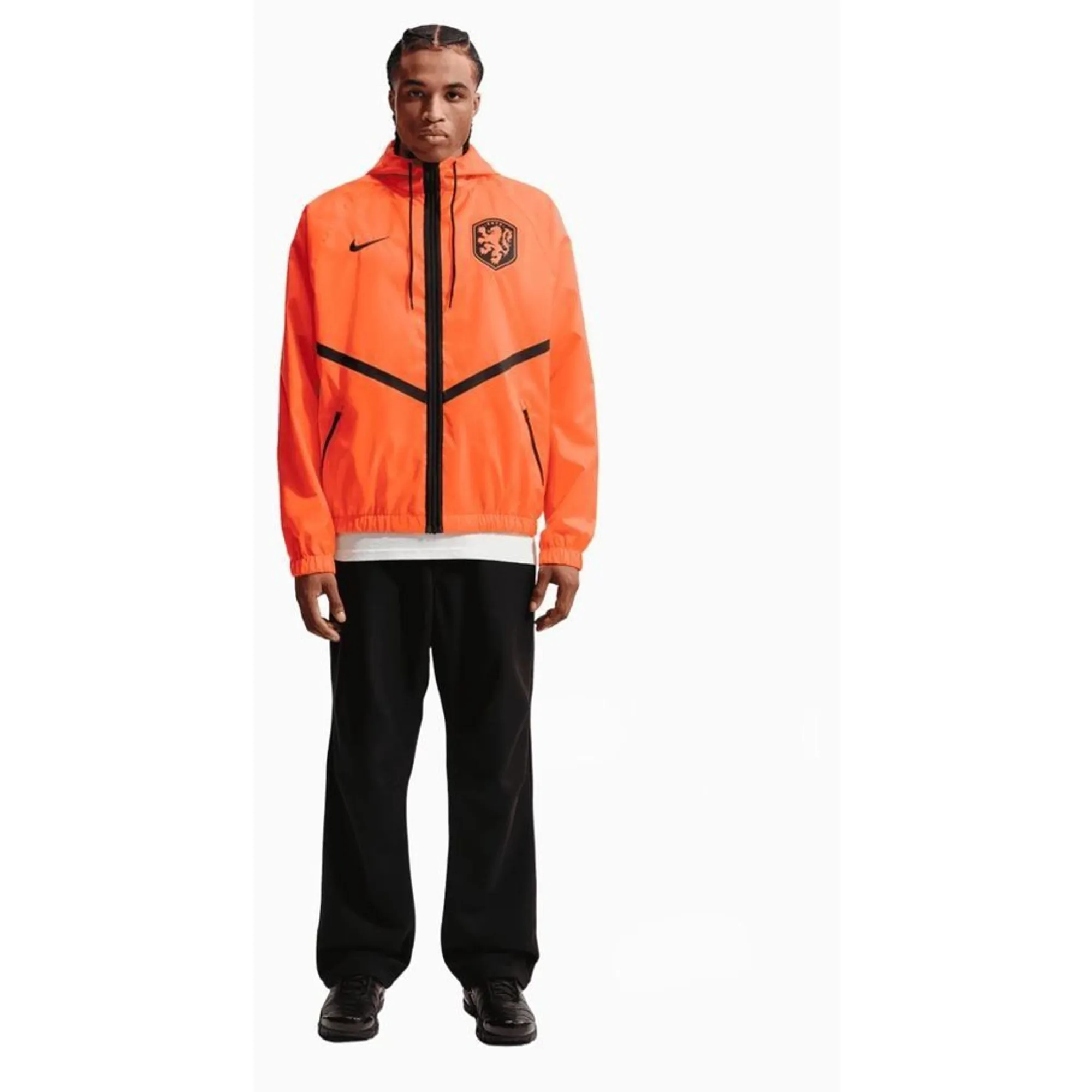 Holland Training Jacket Dri-Fit Kmd Anthem World Cup 2026 - Hyper Crimson/Black - ['Orange']