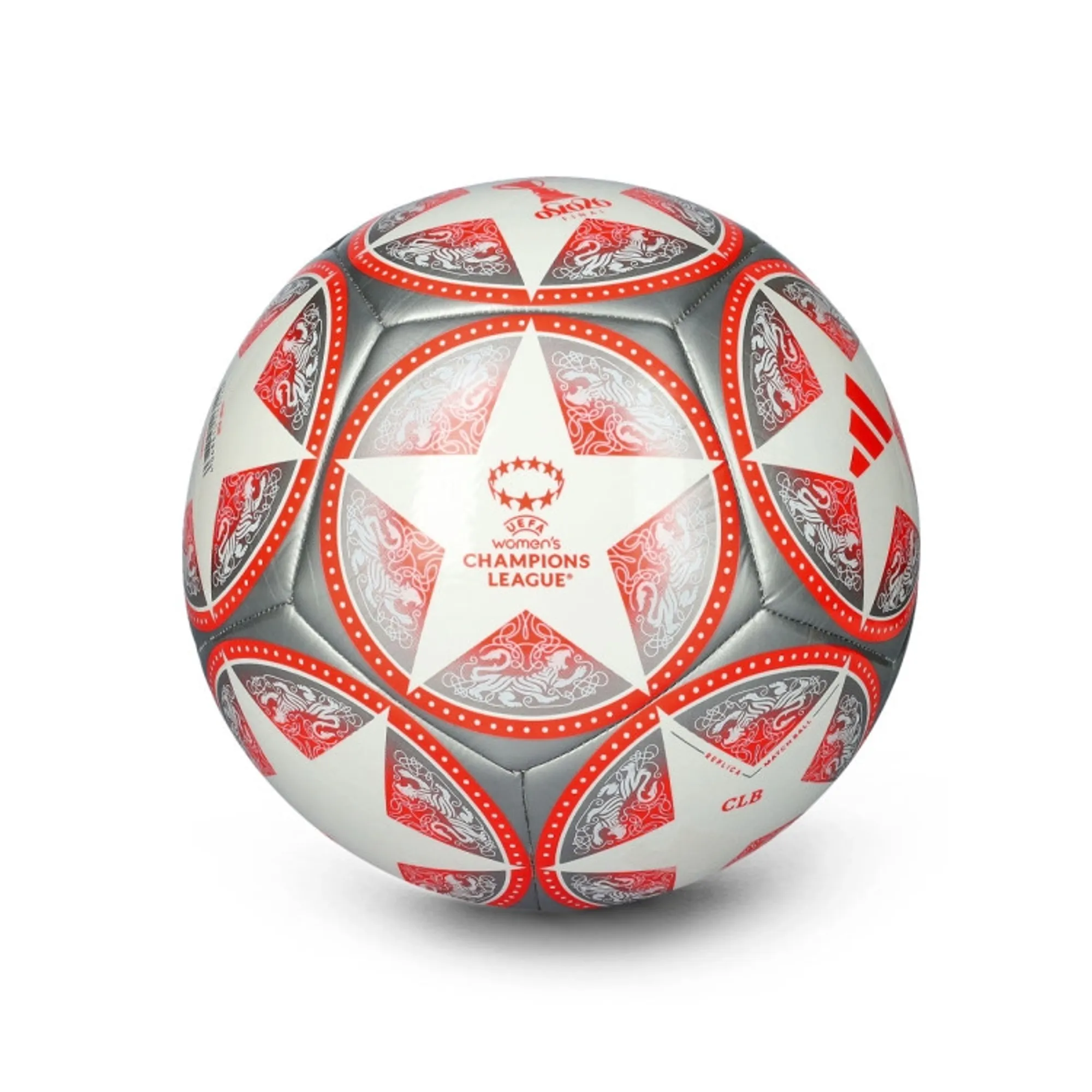 Adidas Football Women Champions League Final 2025/26 Club - ['White', 'Red', 'Silver']