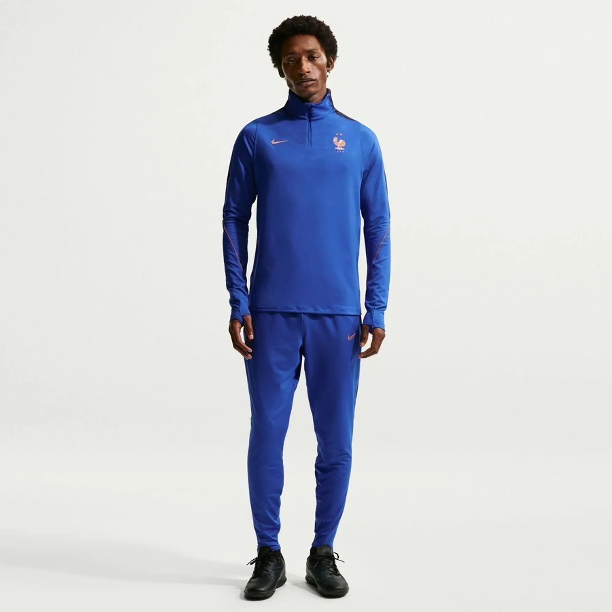 France Training Shirt Dri-Fit Strike Drill World Cup 2026 - Game Royal/Blackened Blue/Metallic Copper - ['Blue']