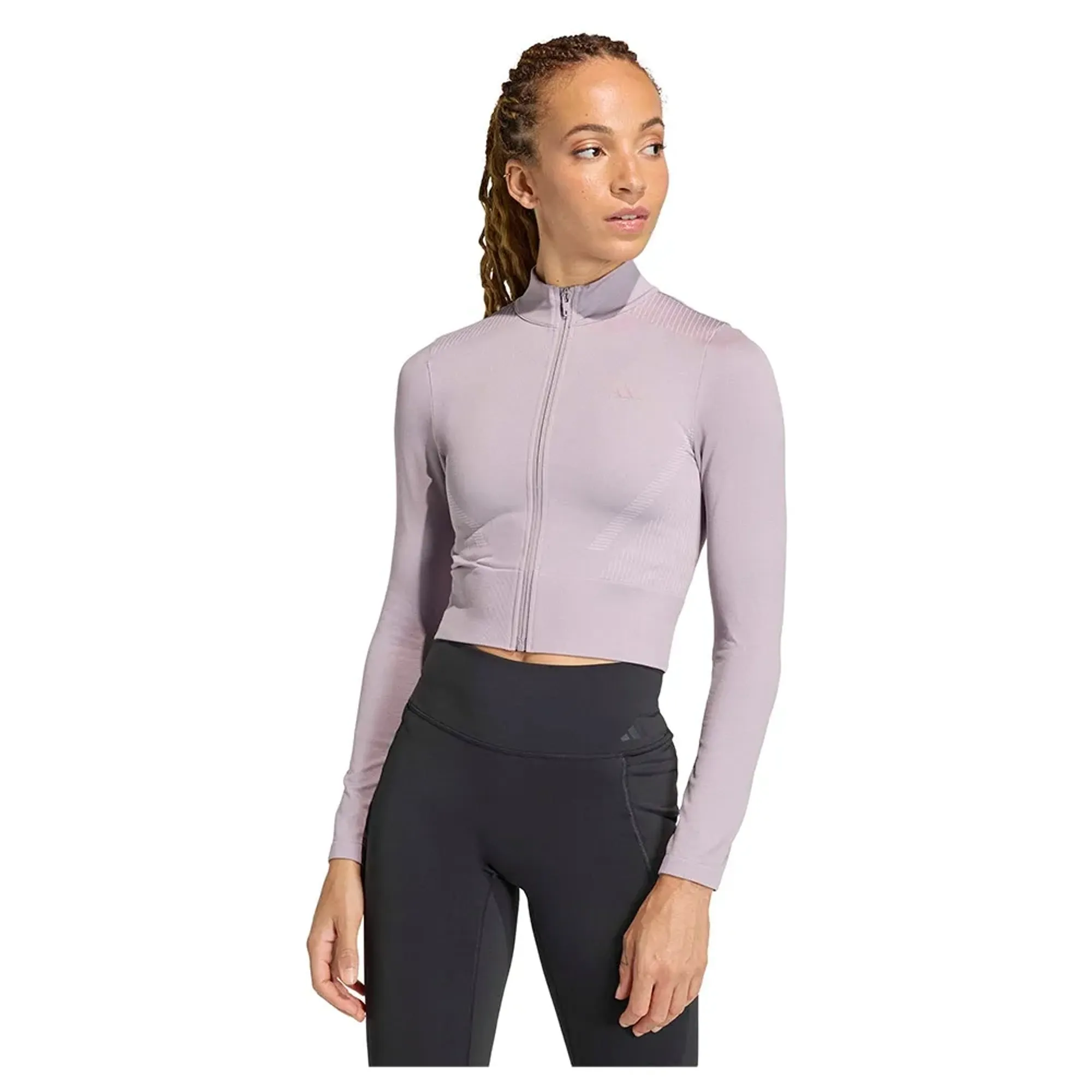 Adidas Workout Essentials Knit Full Zip Sweatshirt