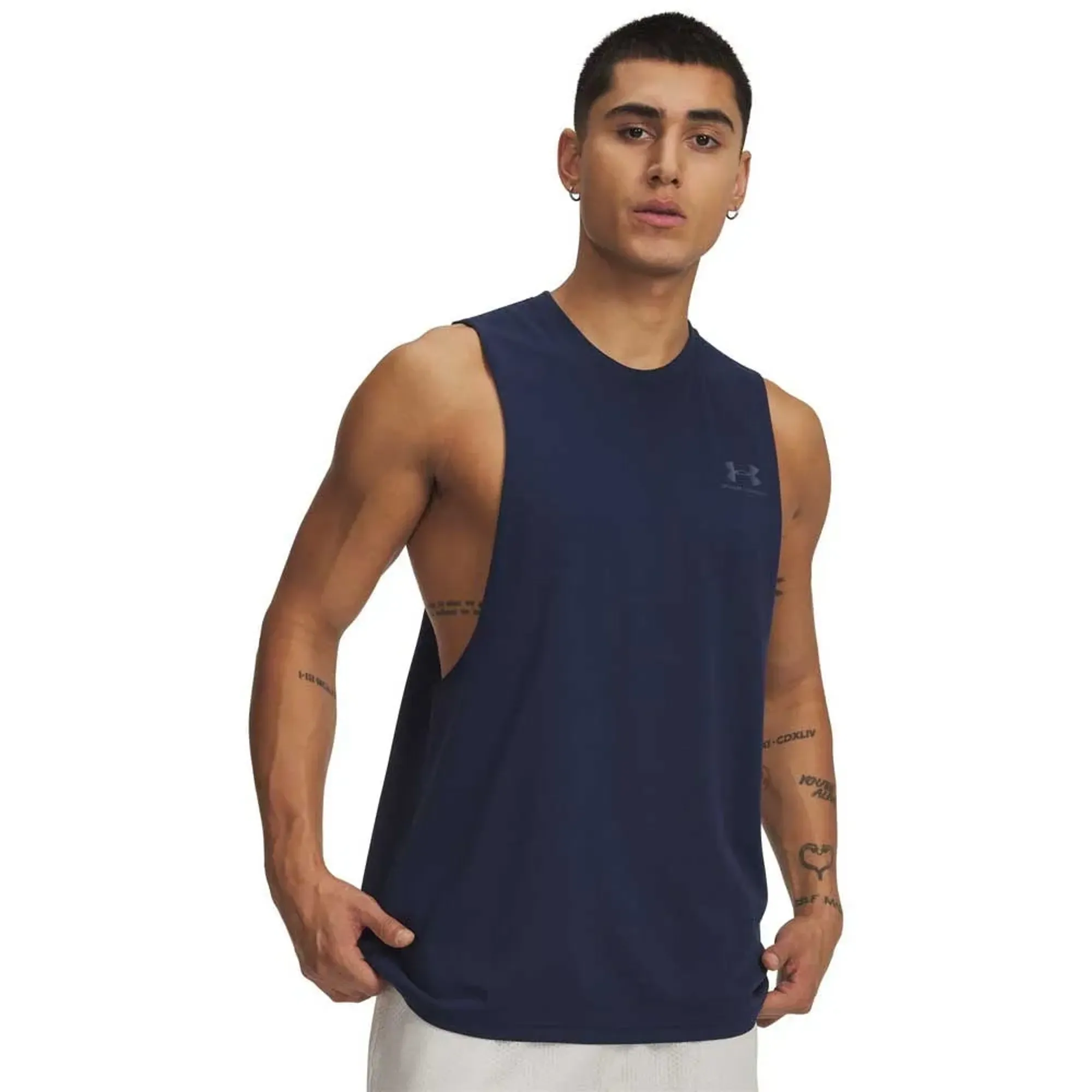 Under Armour Left Chest Cut Off Sleeveless T-shirt