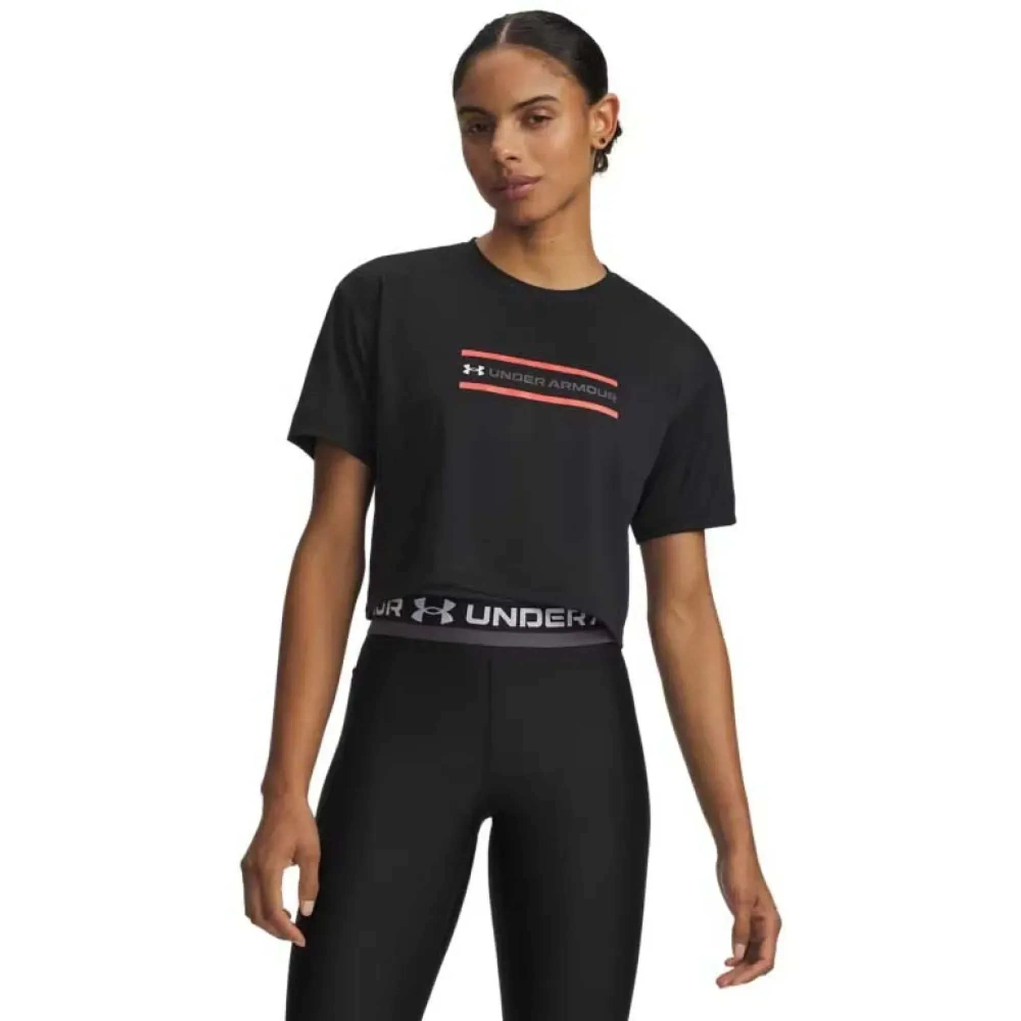 Under Armour Tech Branded Crop Short Sleeve T-shirt