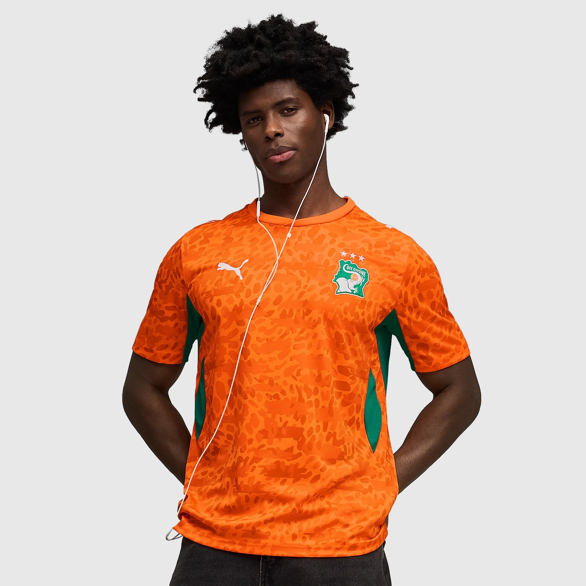 Puma Ivory Coast 2026 Home Shirt Rickie Orange Sport Green