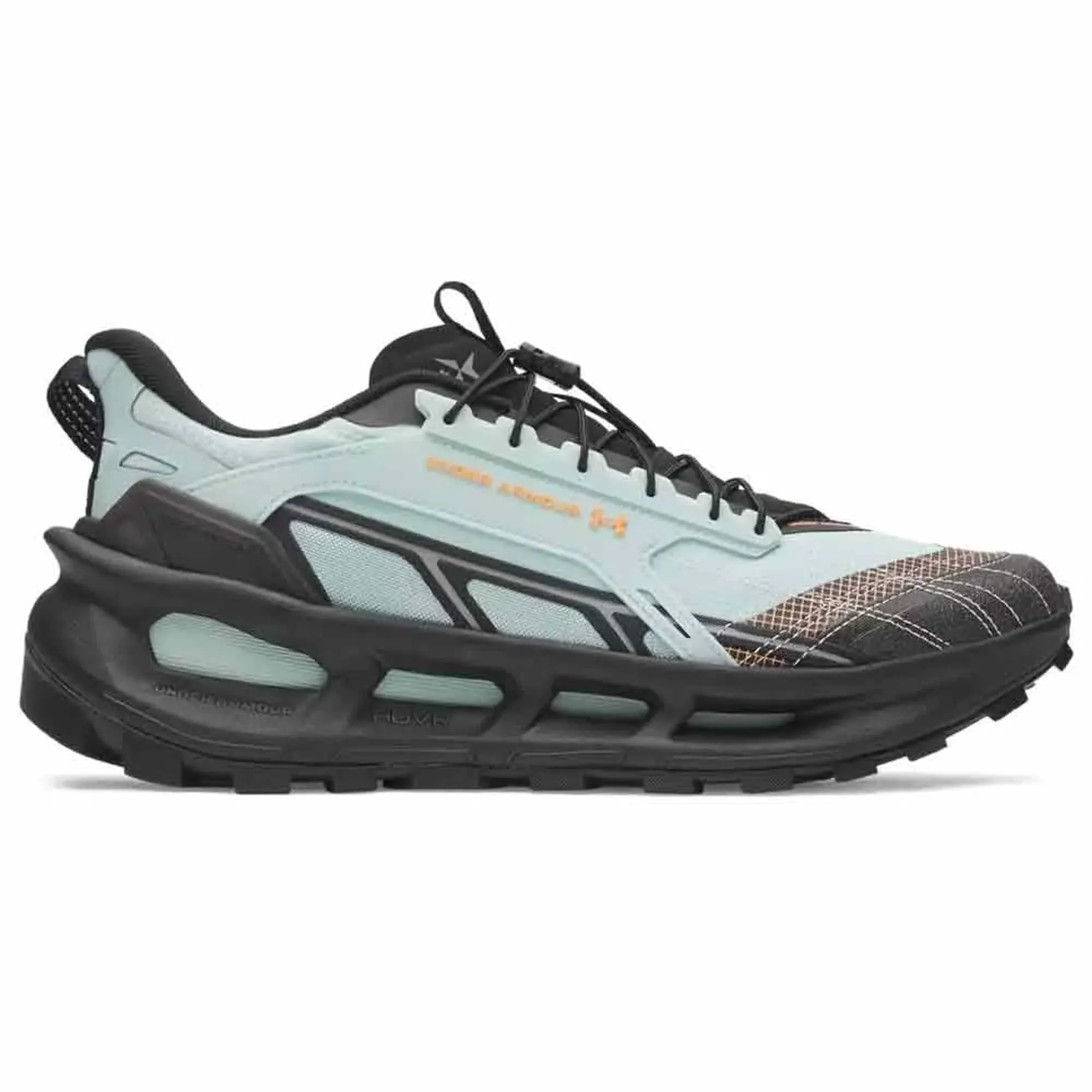 Under Armour  EXPLOR Trail Unisex Shoes Enamel Blue / Black / Apollo Orange 4