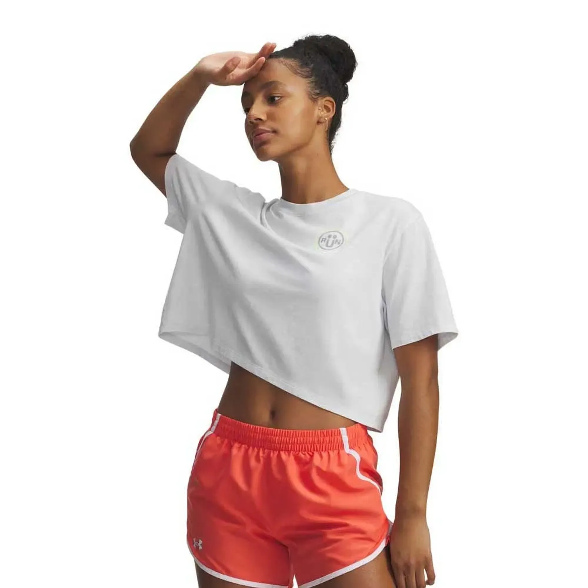 Under Armour  Reality Can Wait Women's Short Sleeve Distant Gray / High Vis Yellow L